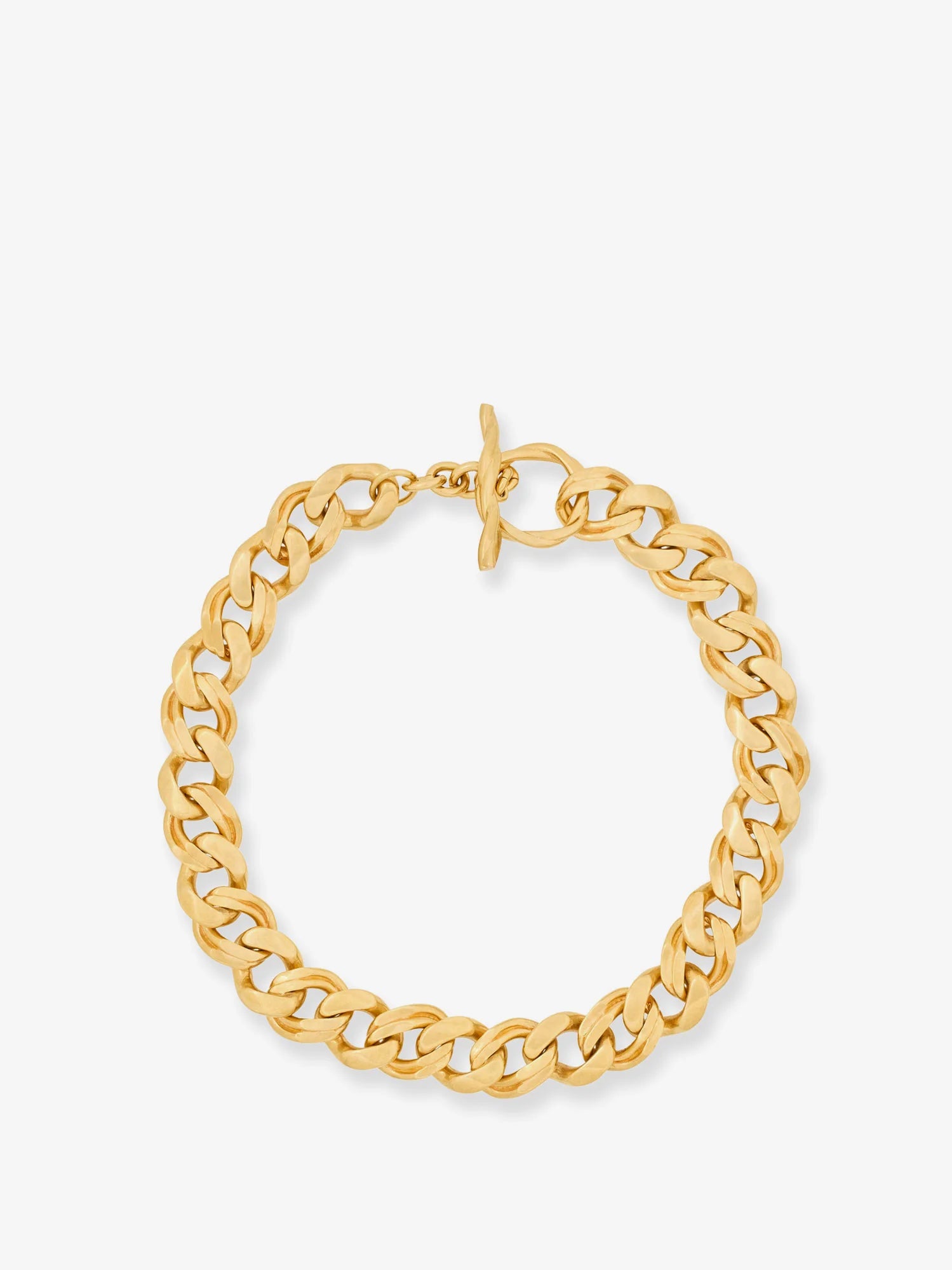 Metal choker necklace