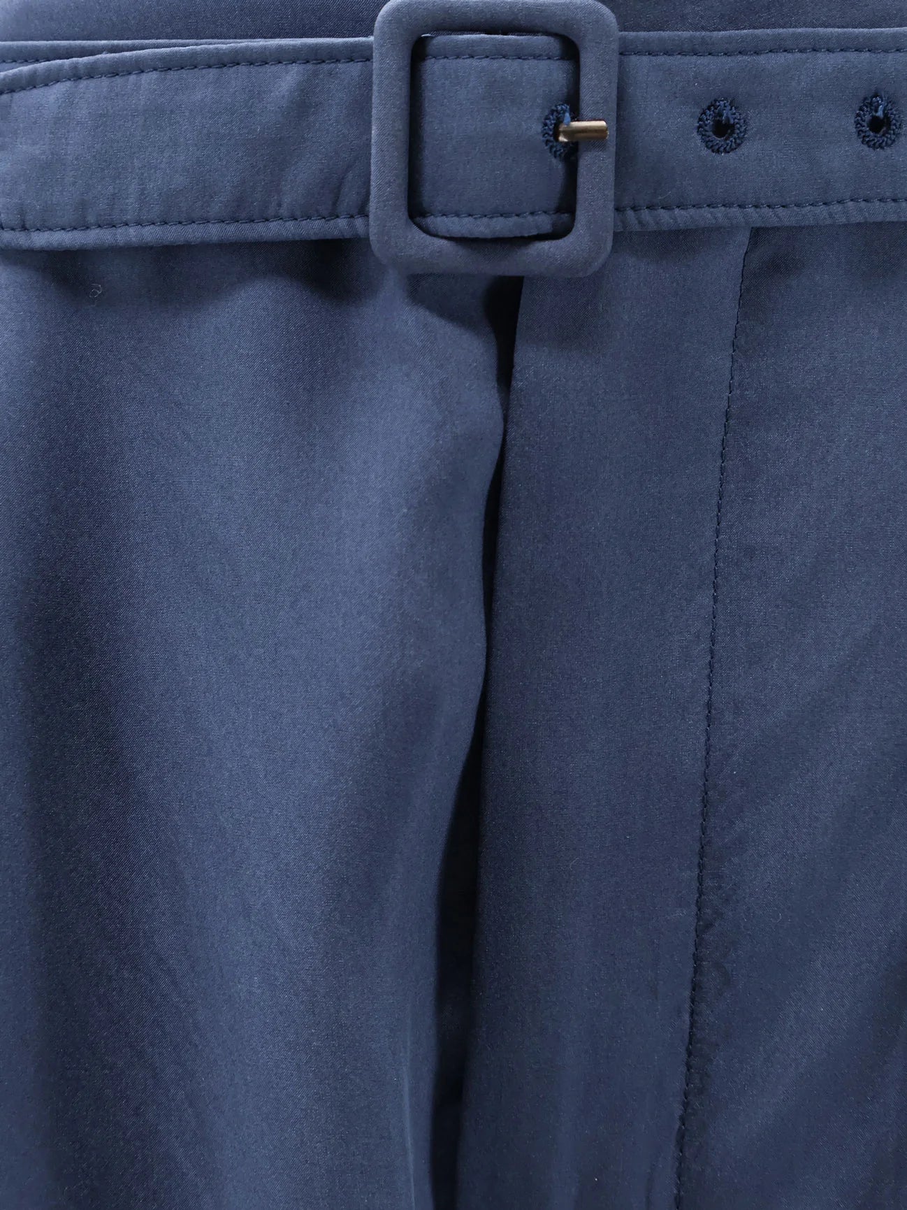 Silk trousers with belt