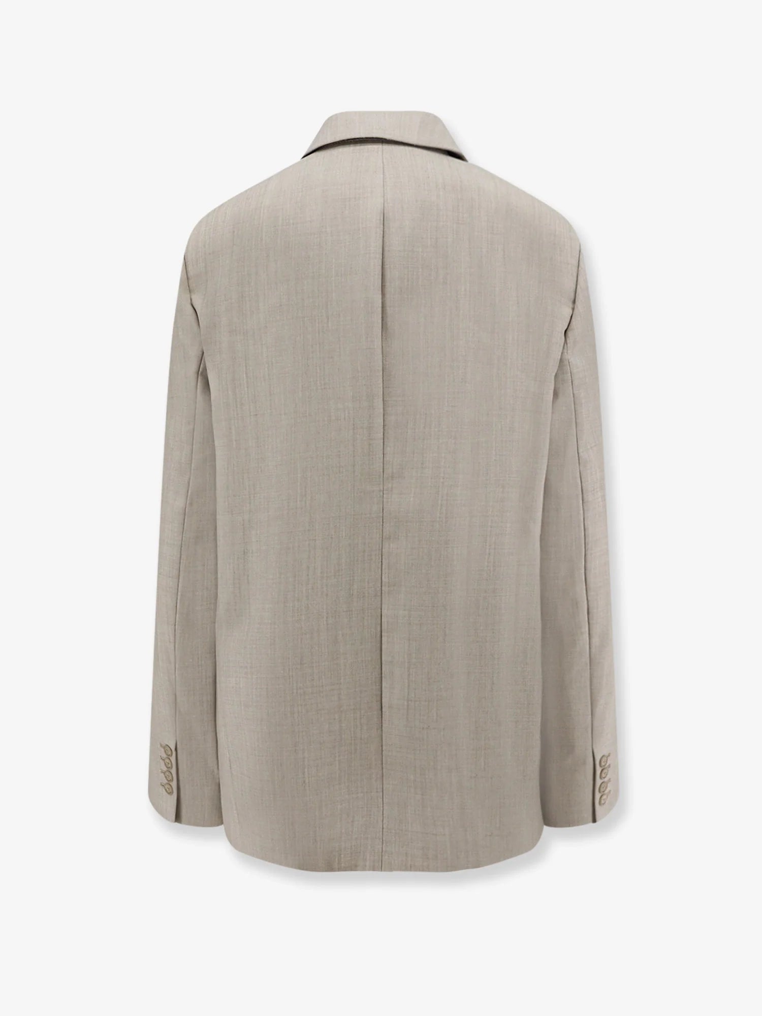Newark double-breasted mélange virgin wool blazer