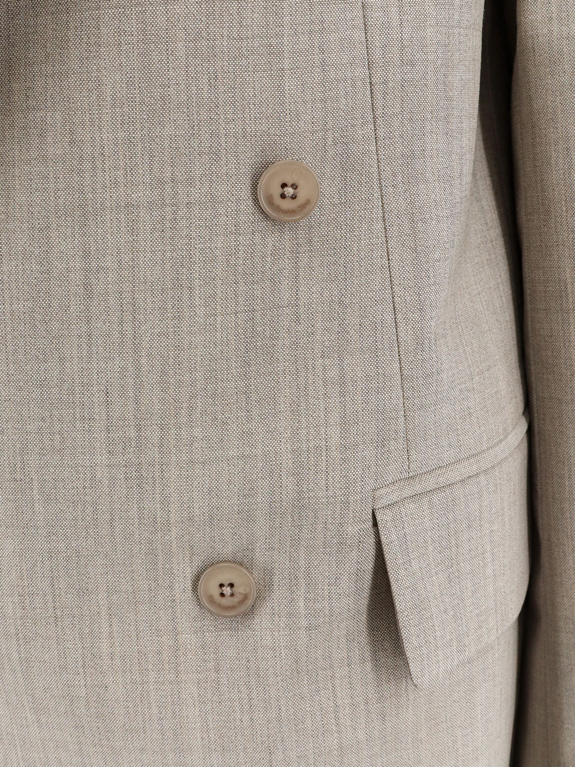 Newark double-breasted mélange virgin wool blazer