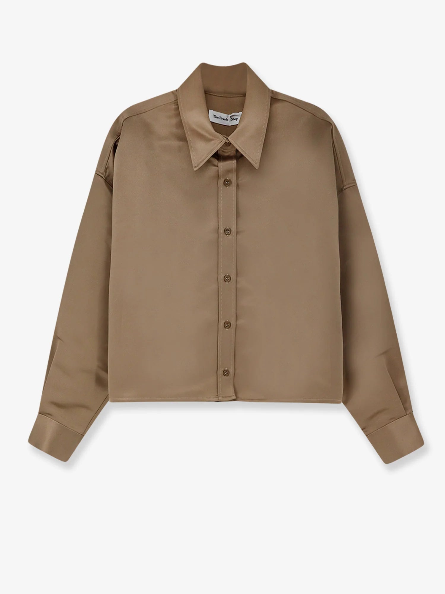 Arlen satin boxy shirt