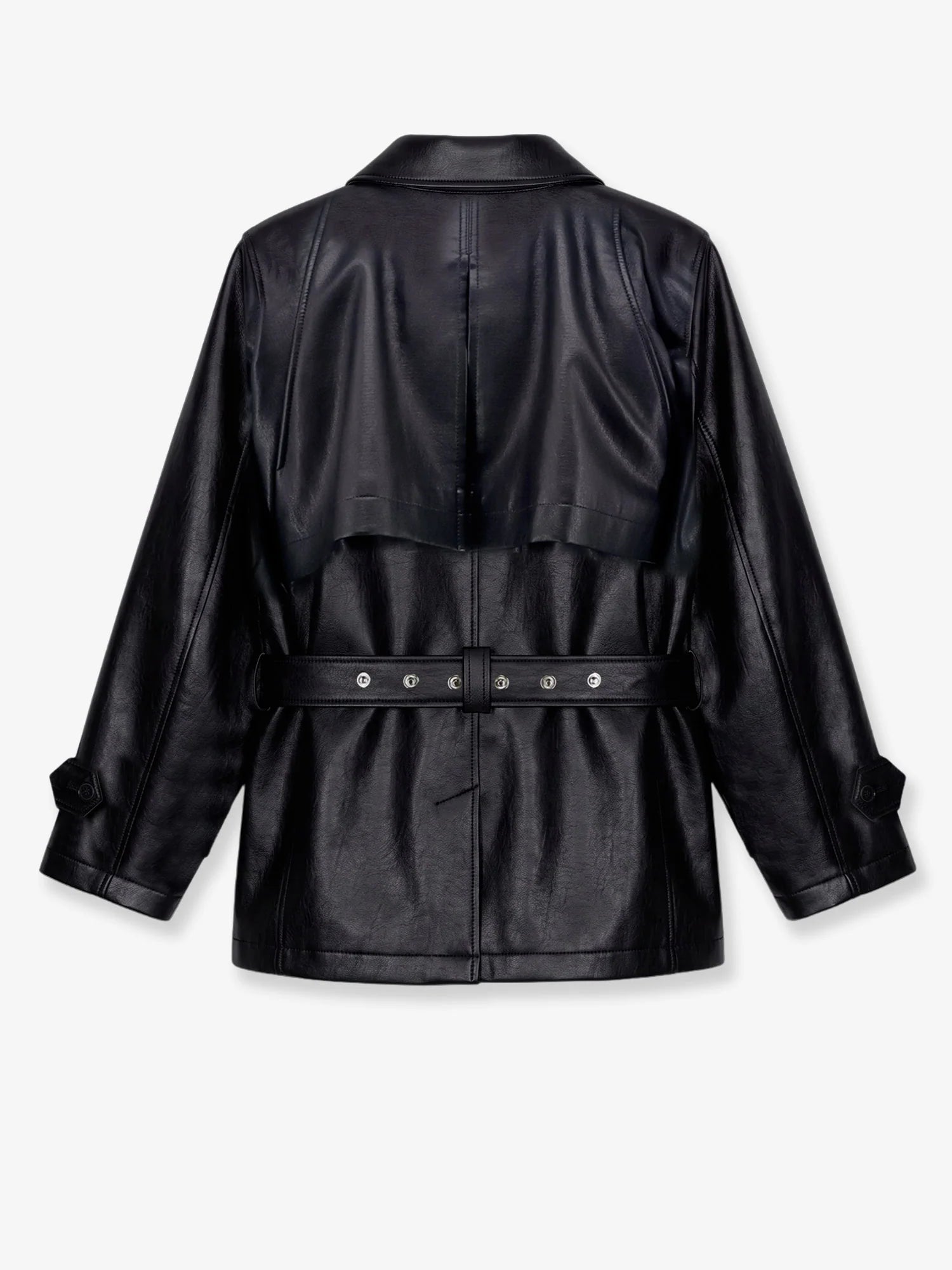 Kelia faux leather trench