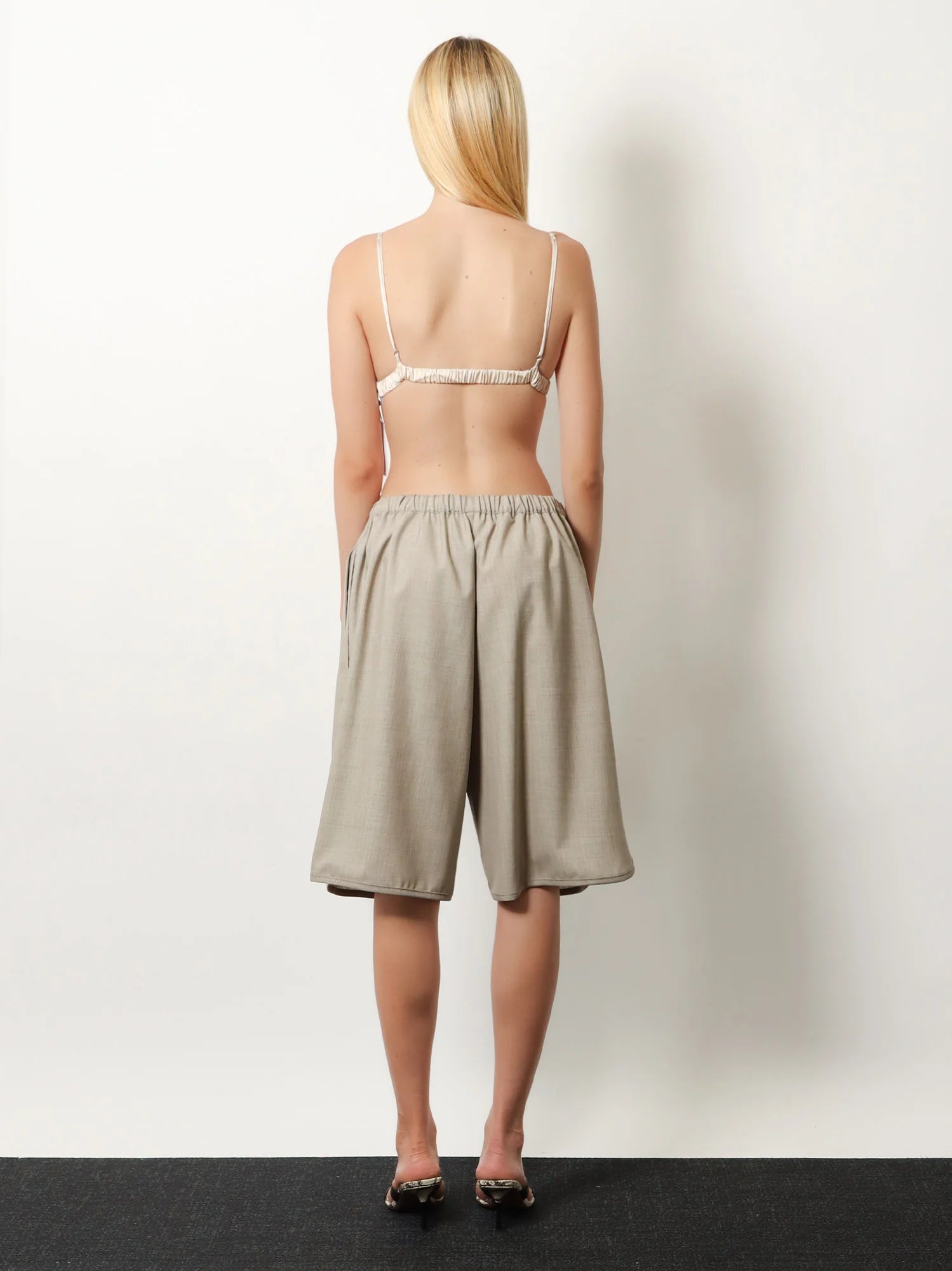 Nelis mélange virgin wool bermuda shorts