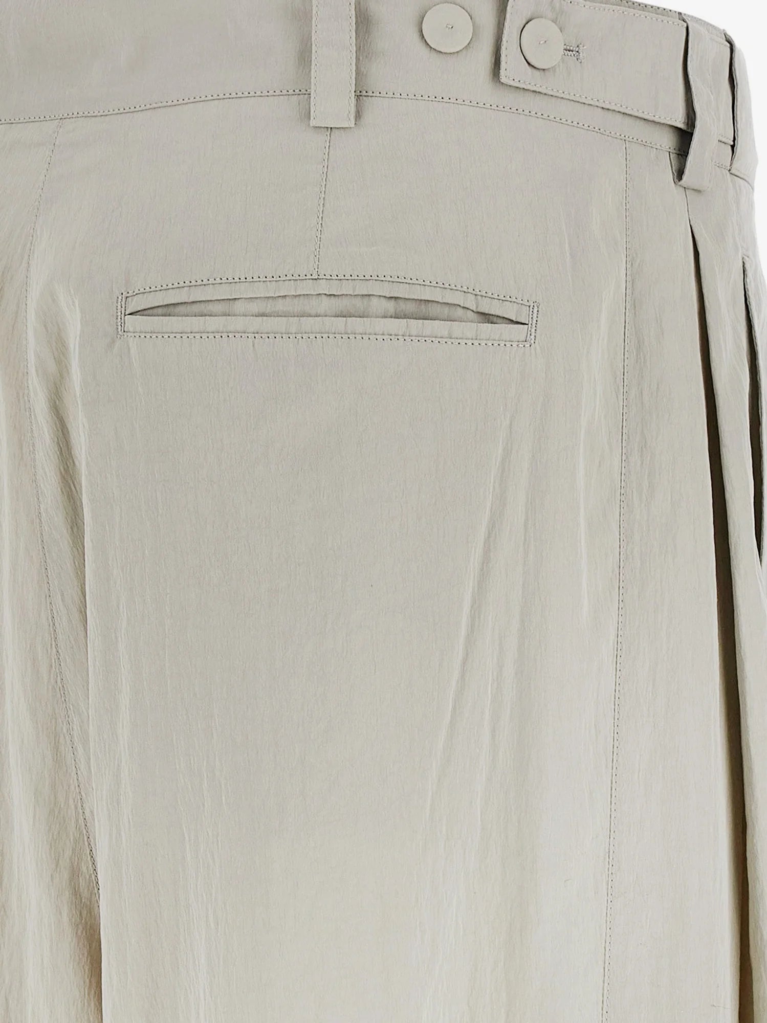 Iven silk and nylon trousers