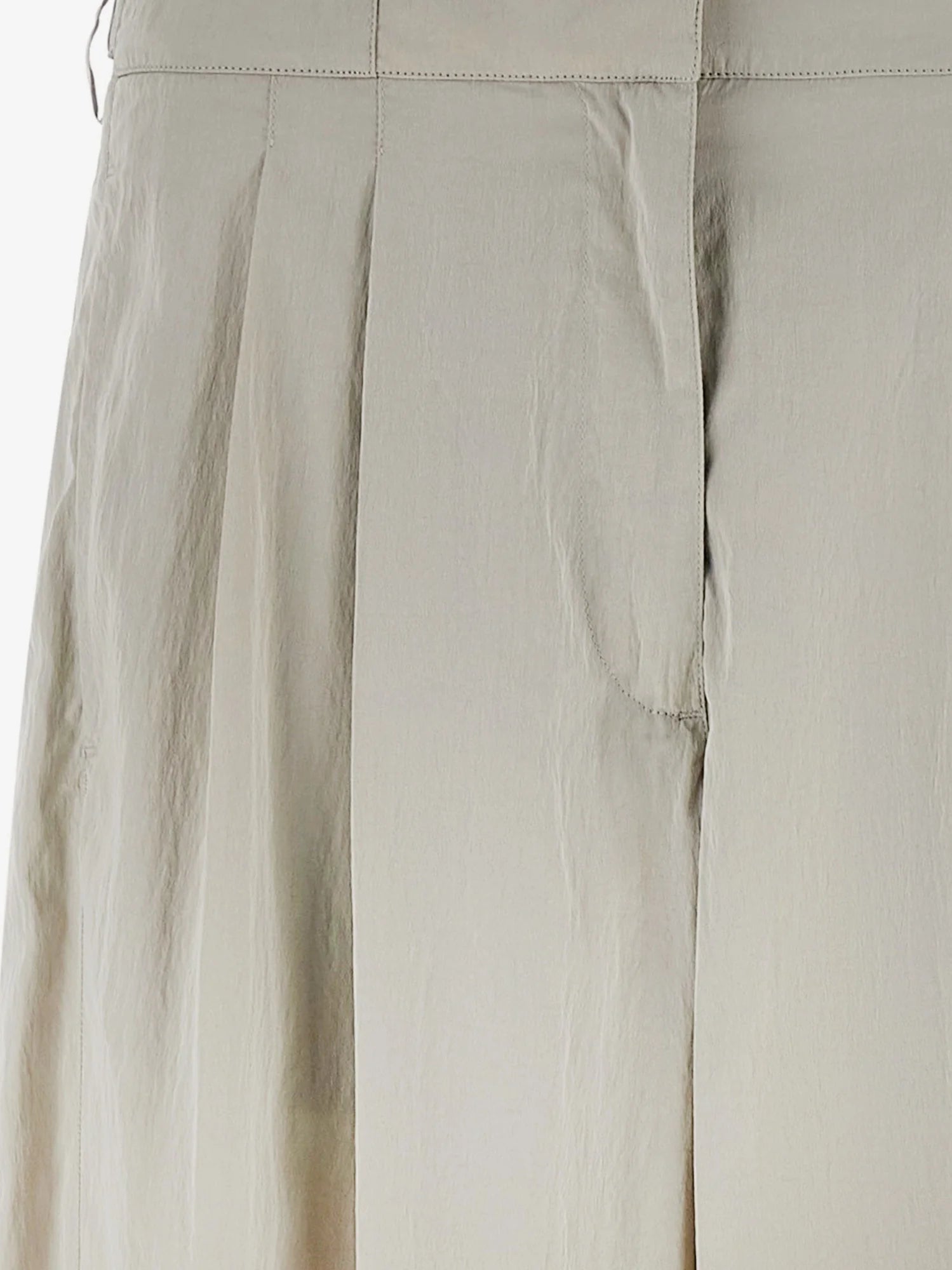 Iven silk and nylon trousers