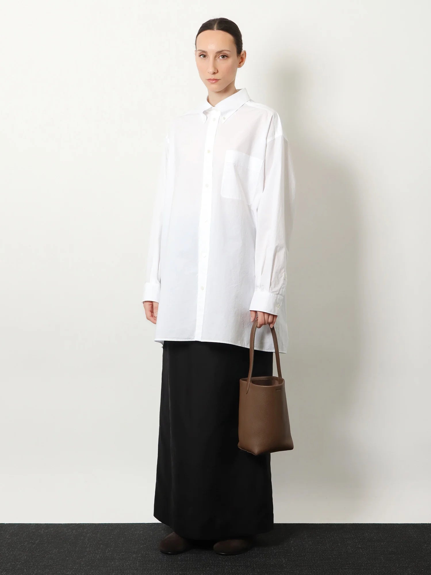 Saul cotton and silk long skirt