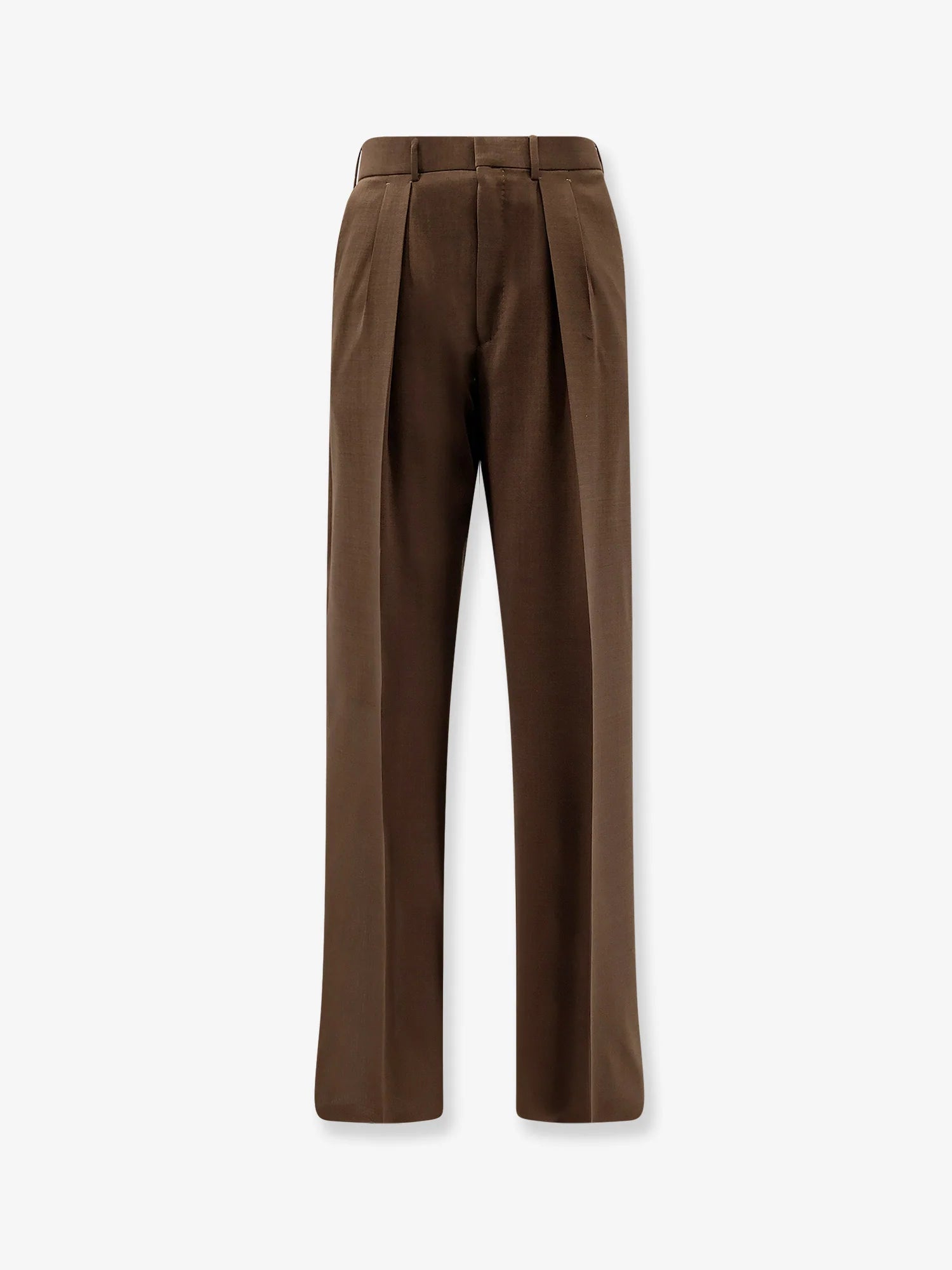 Wool trousers with pinces