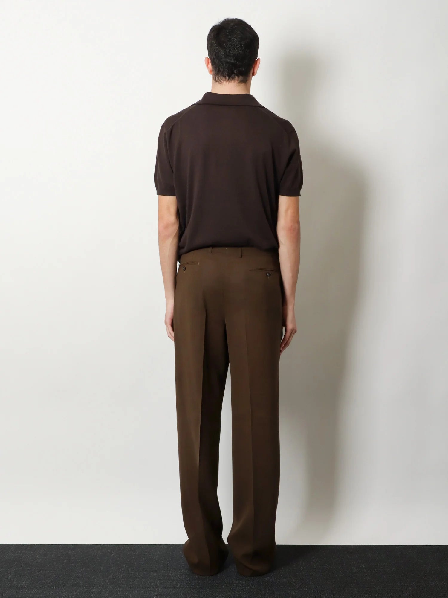Wool trousers with pinces