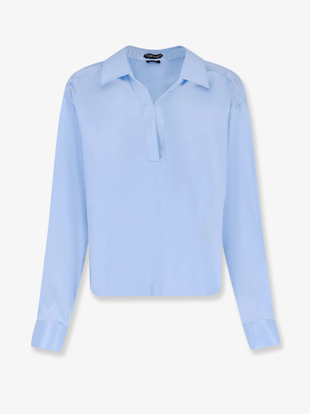 Stretch satin shirt