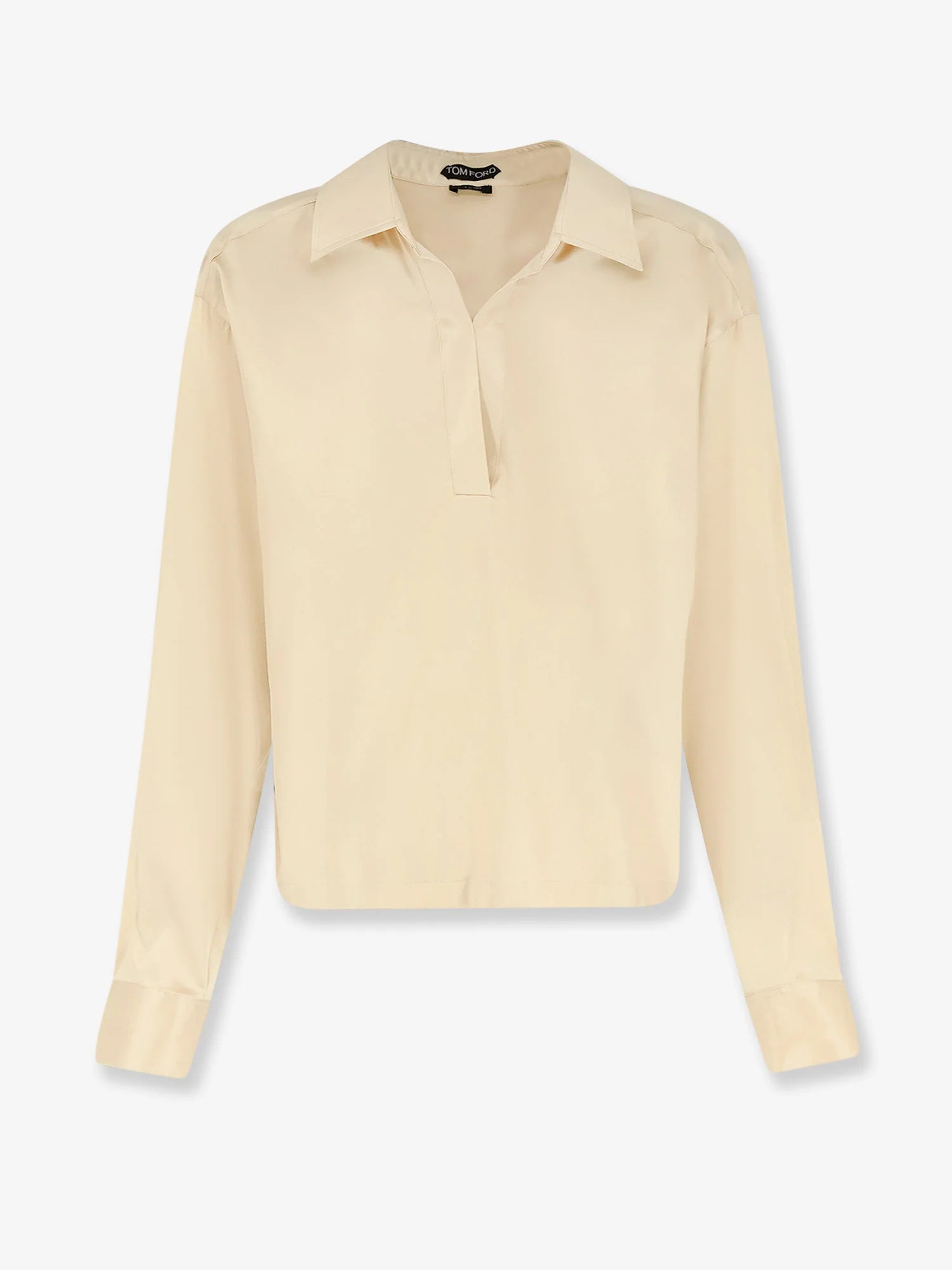 Stretch satin shirt