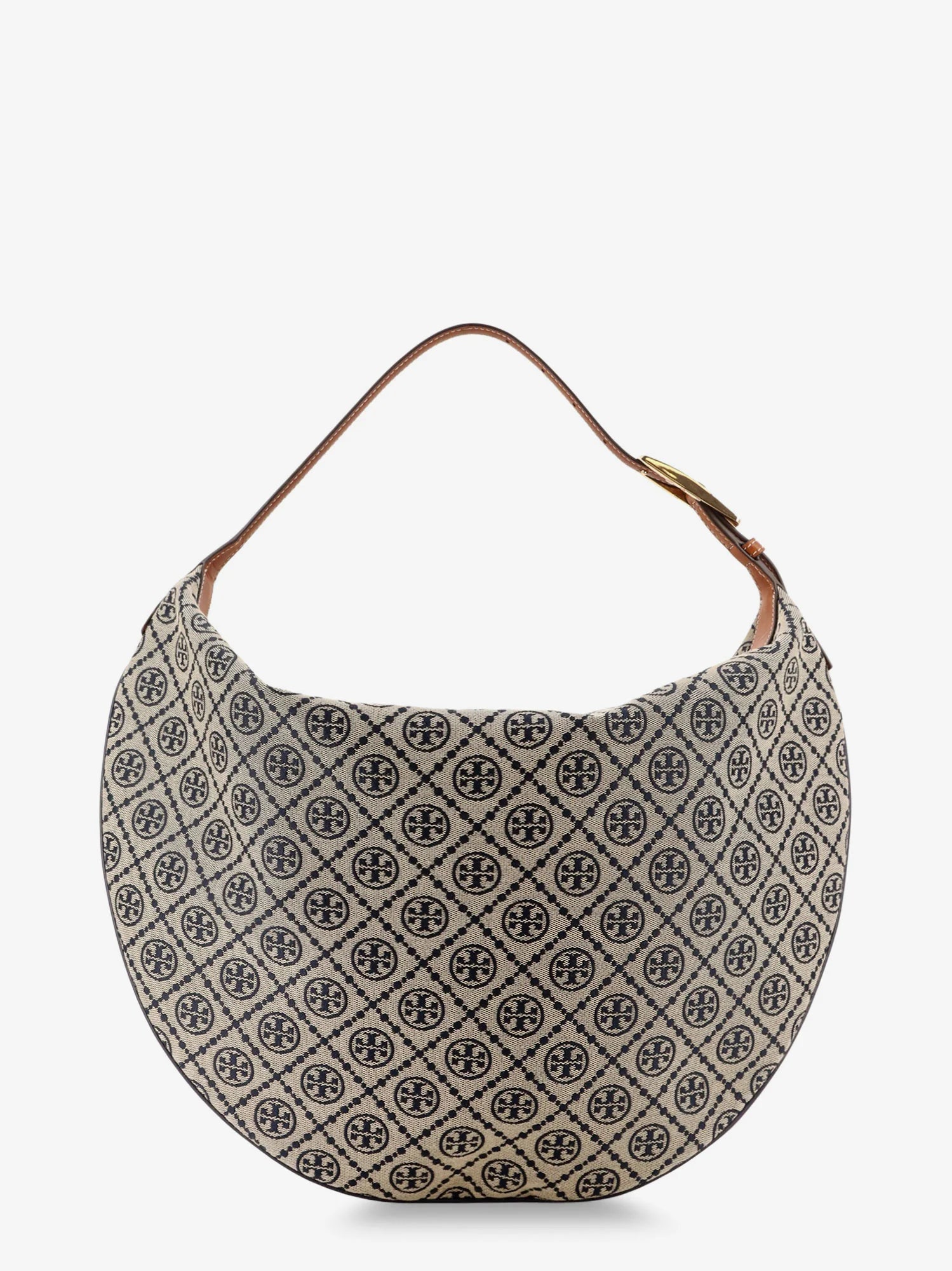 T Monogram Balloon jacquard fabric shoulder bag
