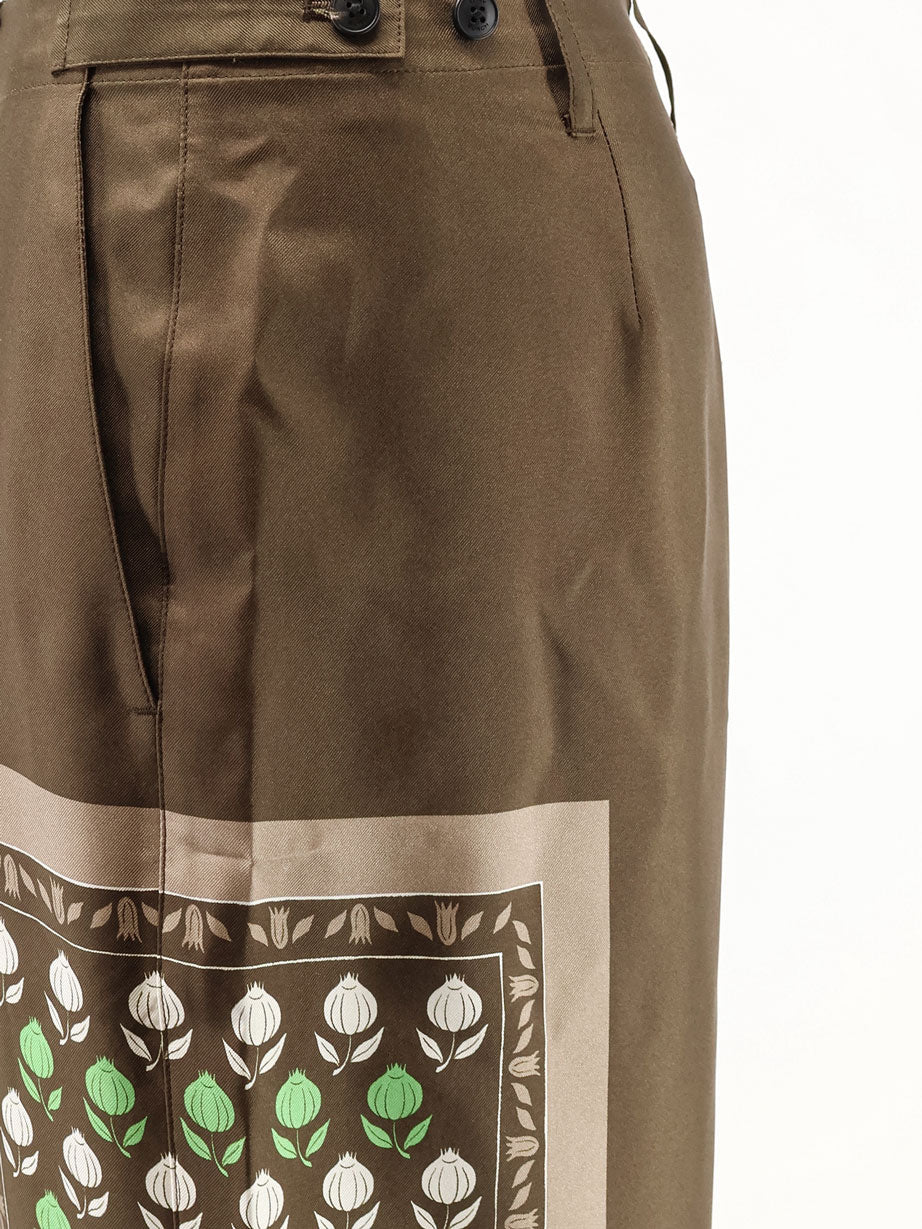 Silk trousers