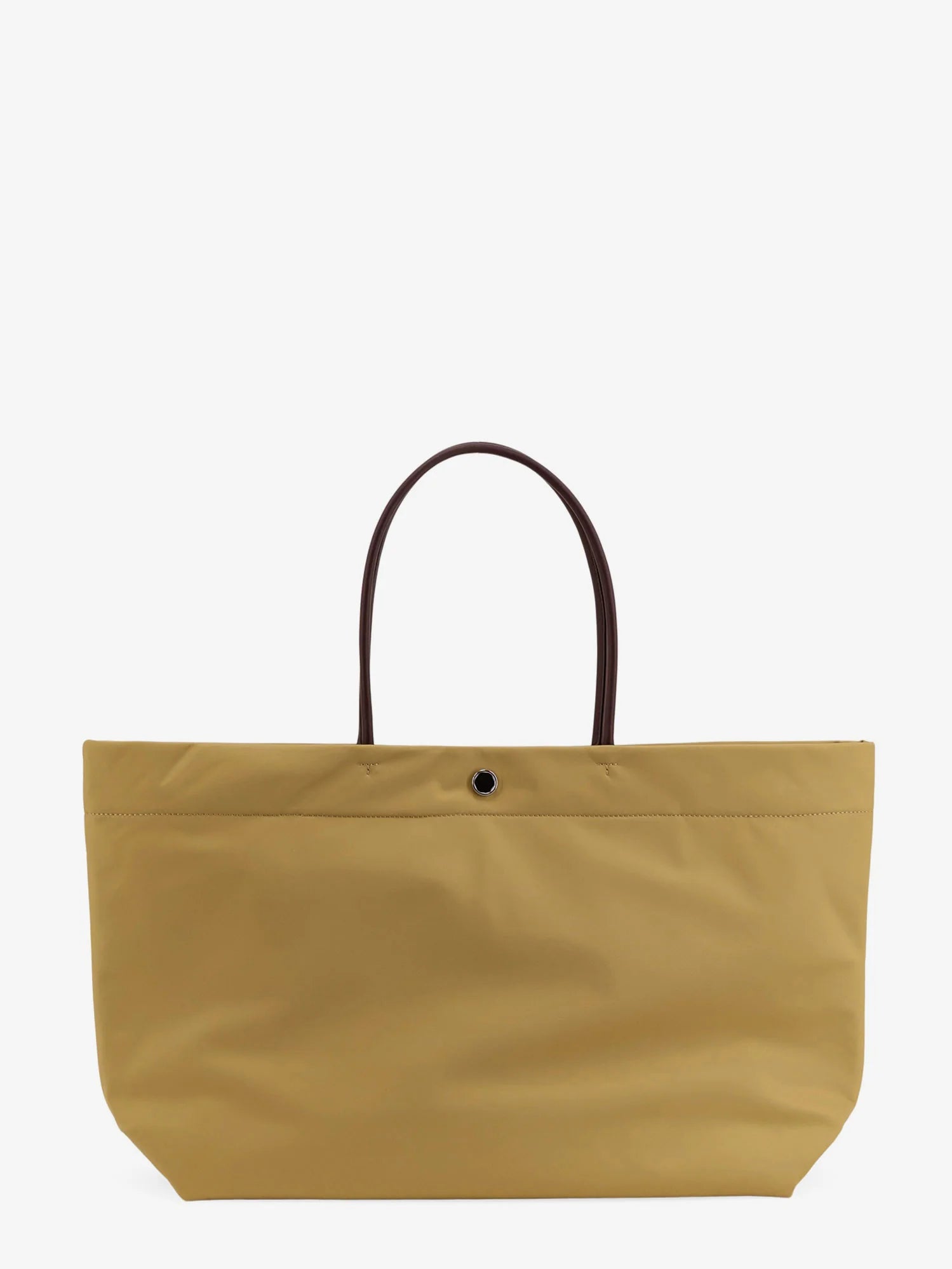 Ella Twist nylon shoulder bag with maxi front logo patch