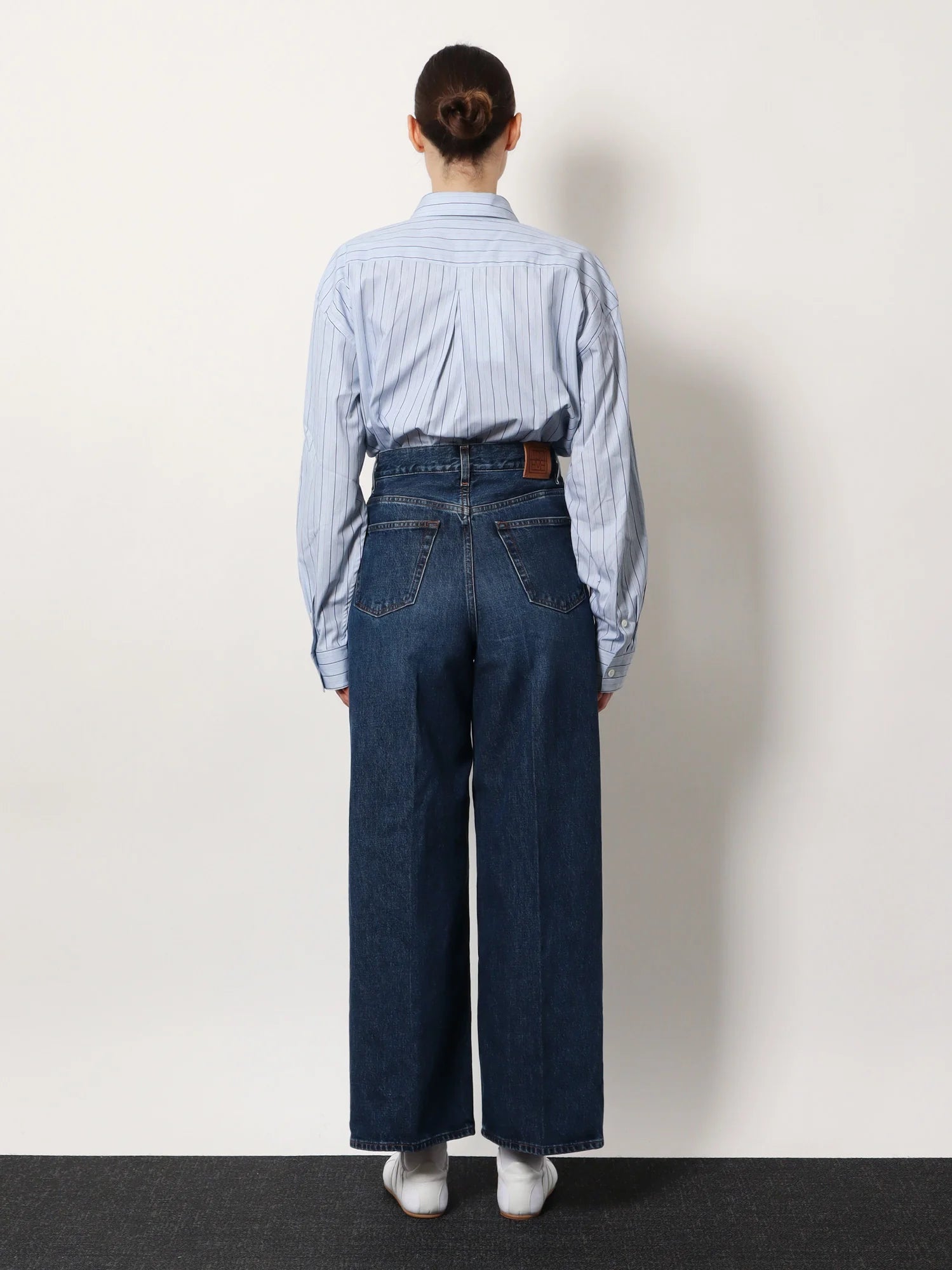 Organic cotton wide leg jeans
