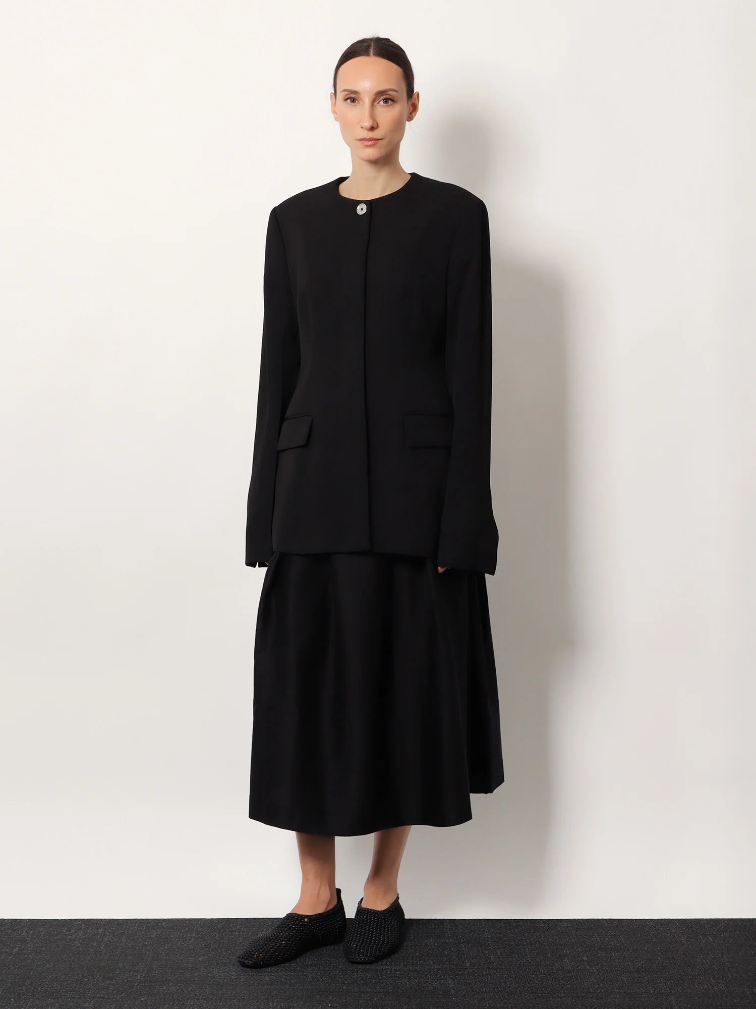 Evening viscose blend blazer