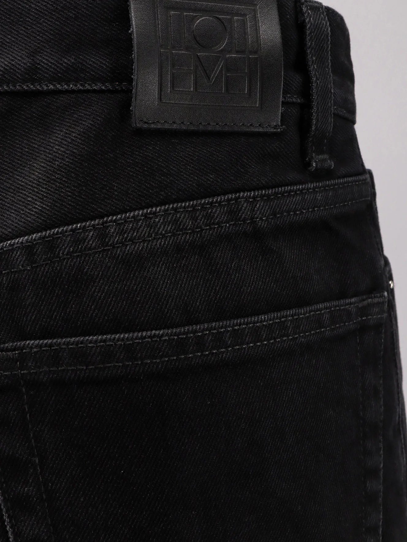 Black denim jeans