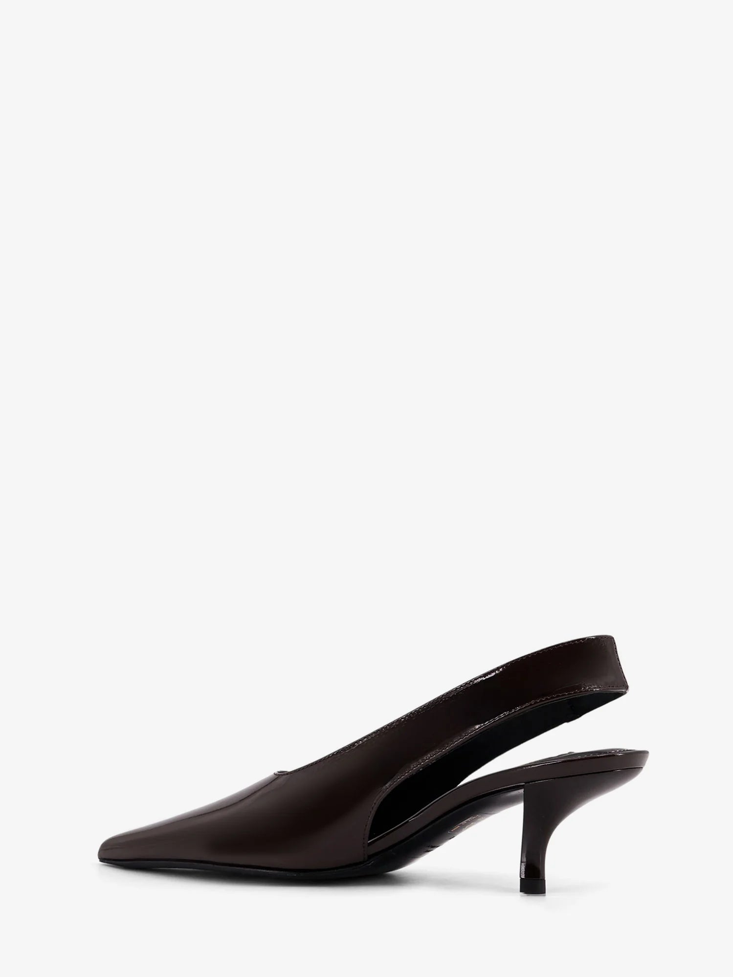 Leather décolleté