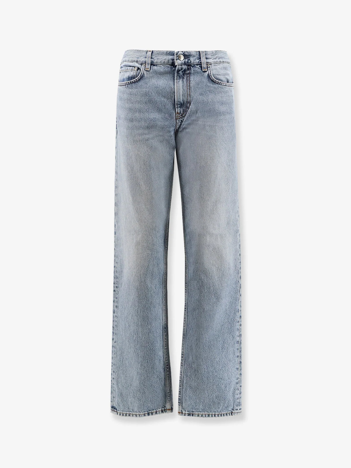 Low straight denim jeans