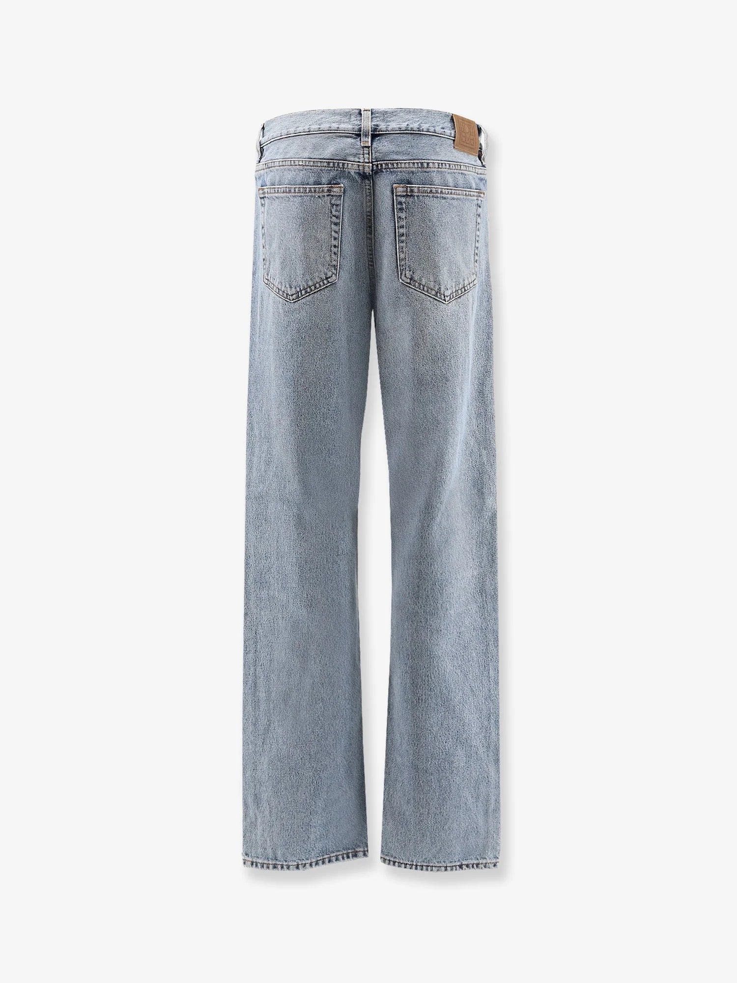 Low straight denim jeans