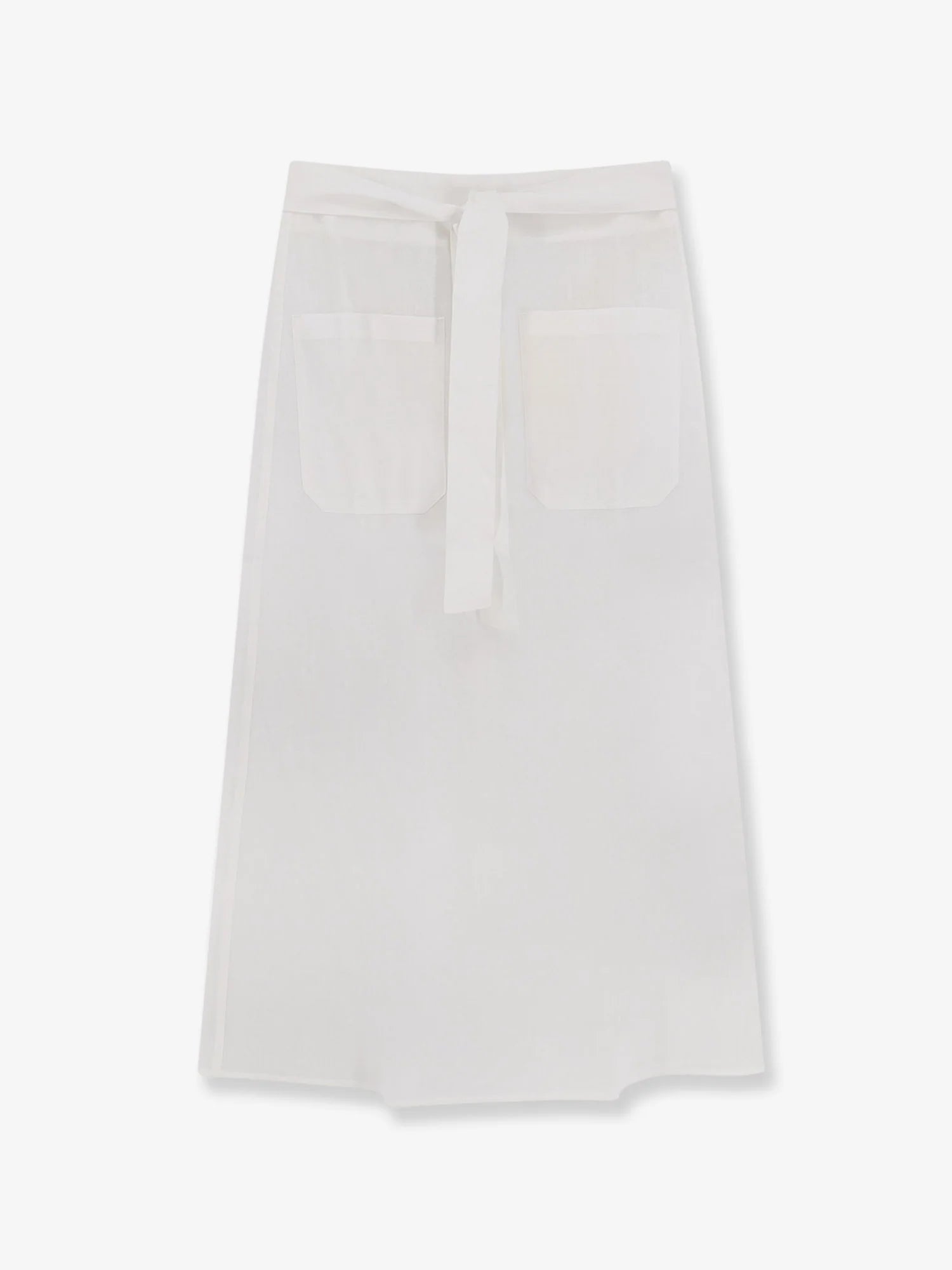 Tie-Waist cotton and linen skirt