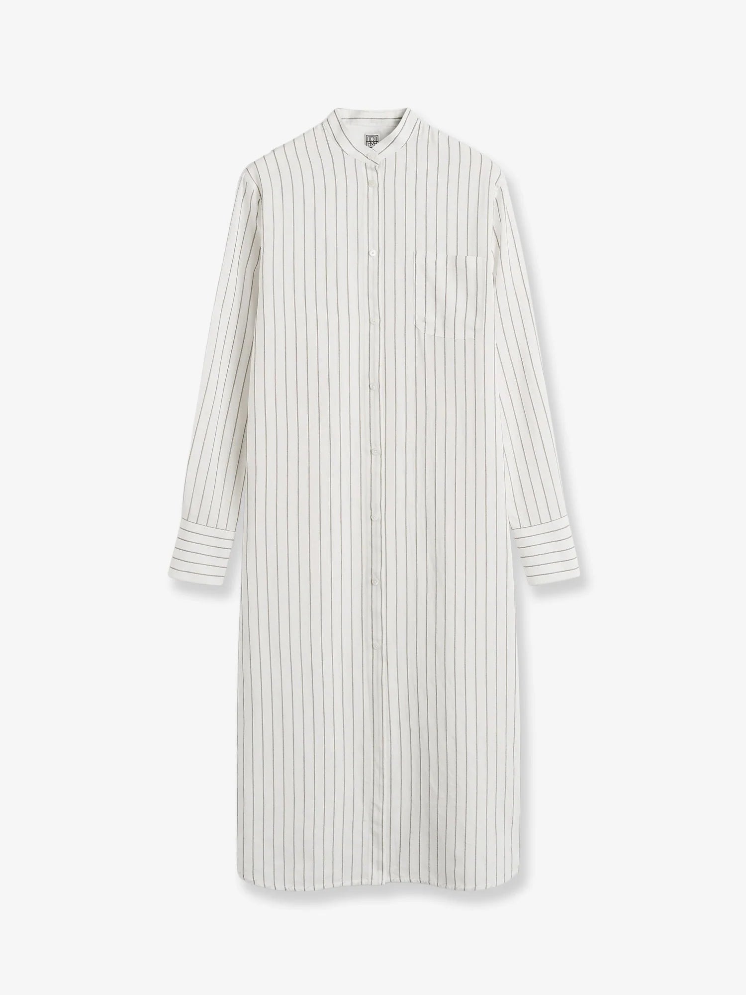 Striped Summer viscose, silk and cotton dress
