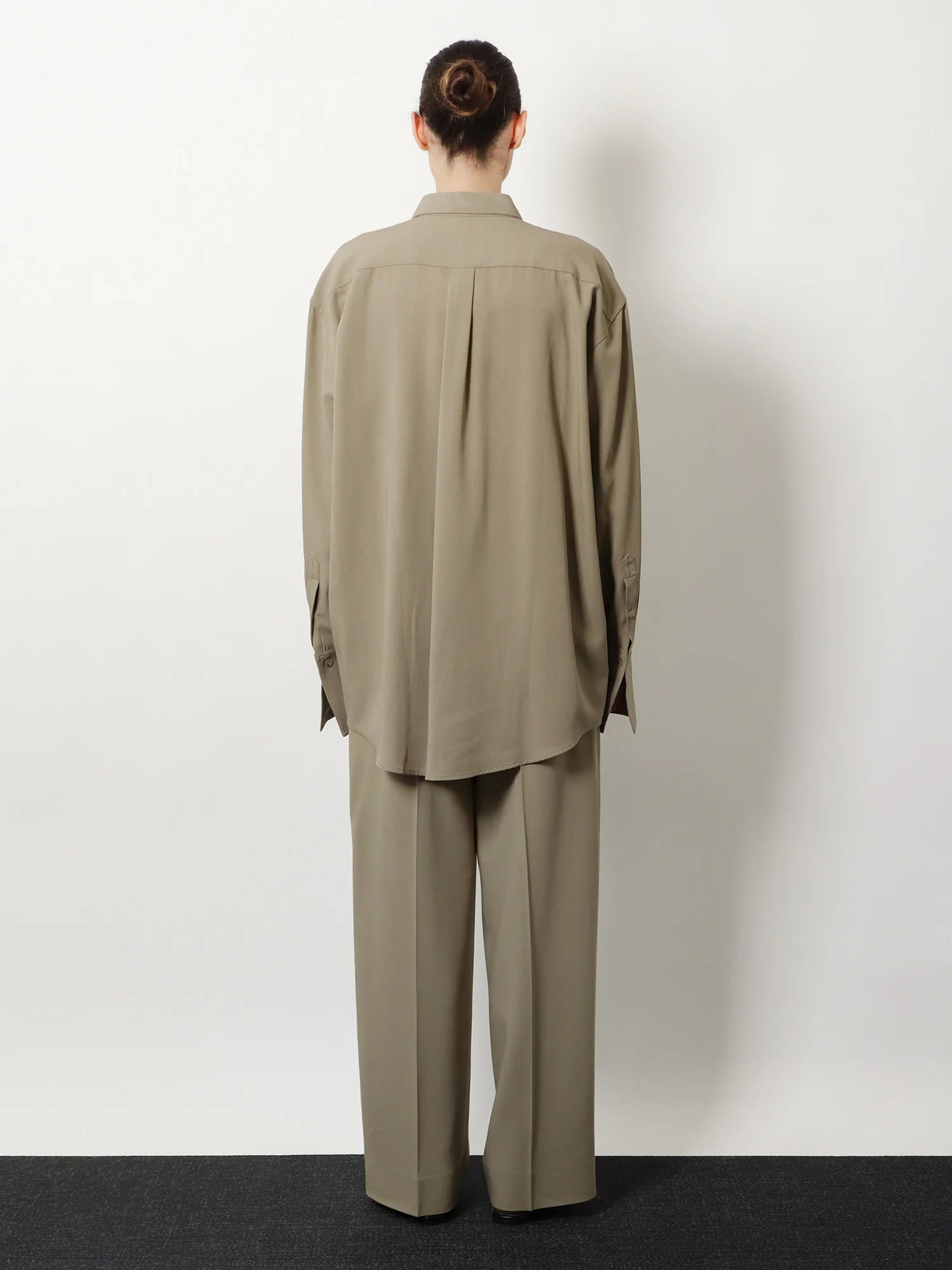 Viscose and wool shirt
