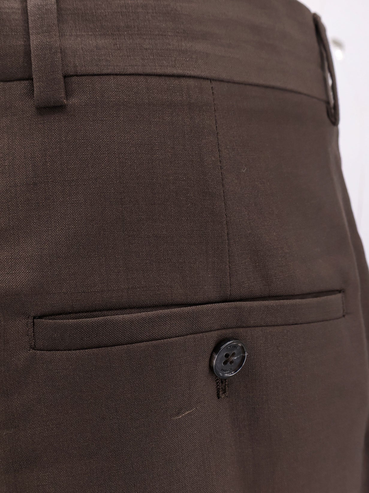 Wool trousers with pinces