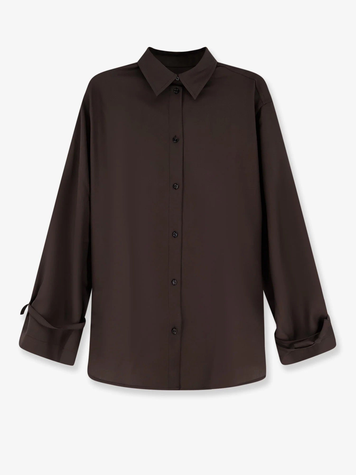 Tie-Cuff wool shirt