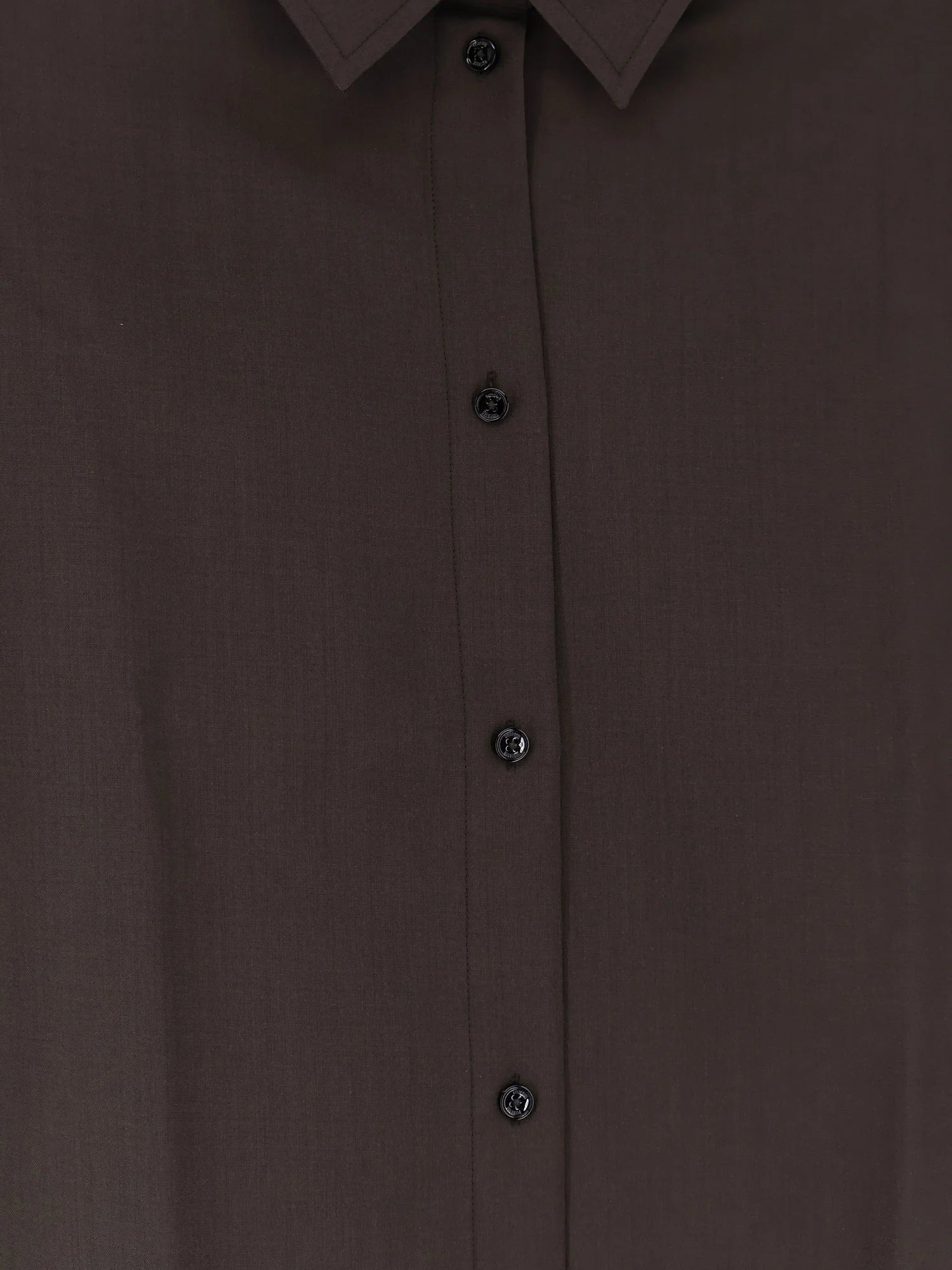 Tie-Cuff wool shirt