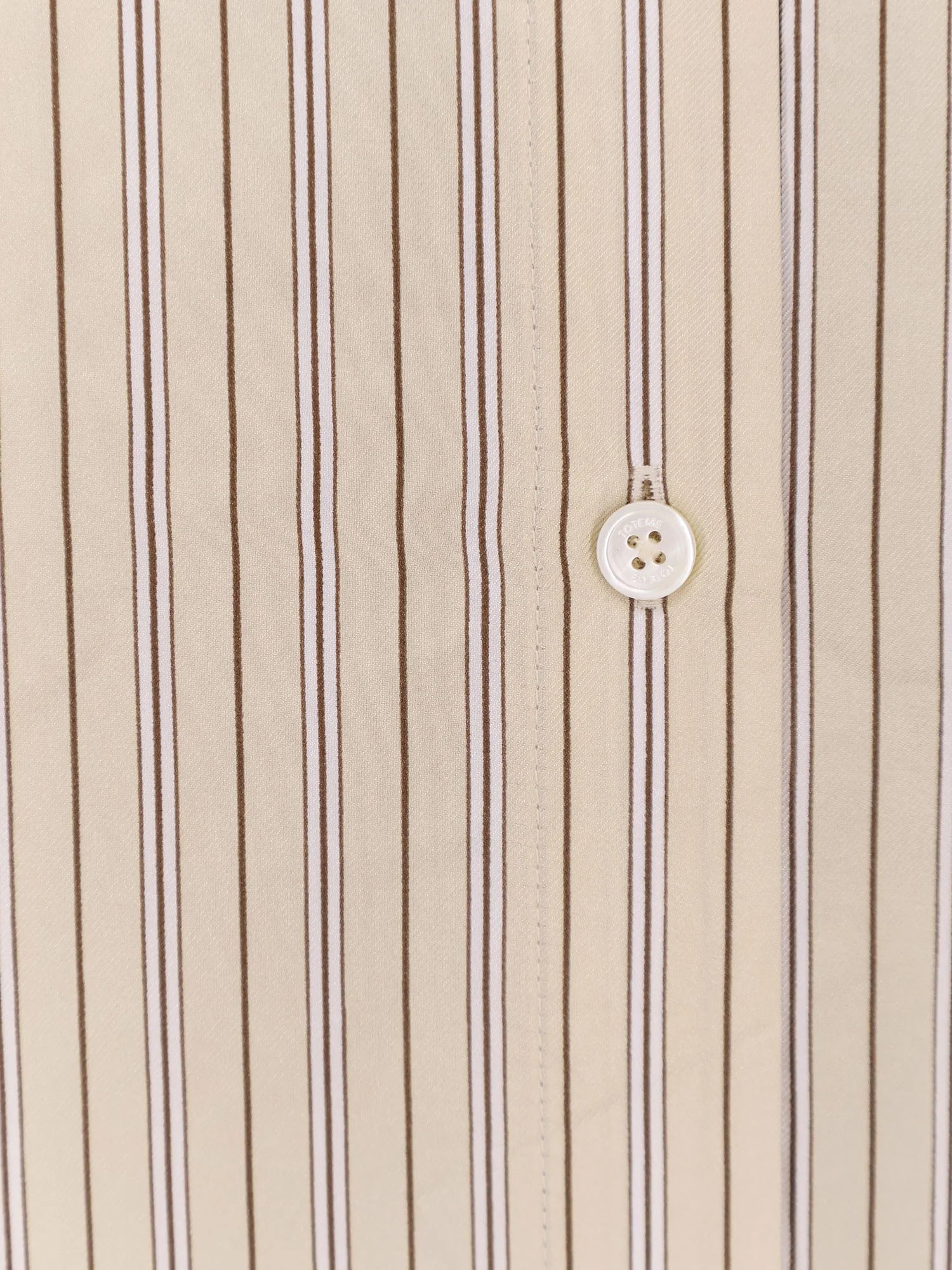 Oversized striped silk shirt