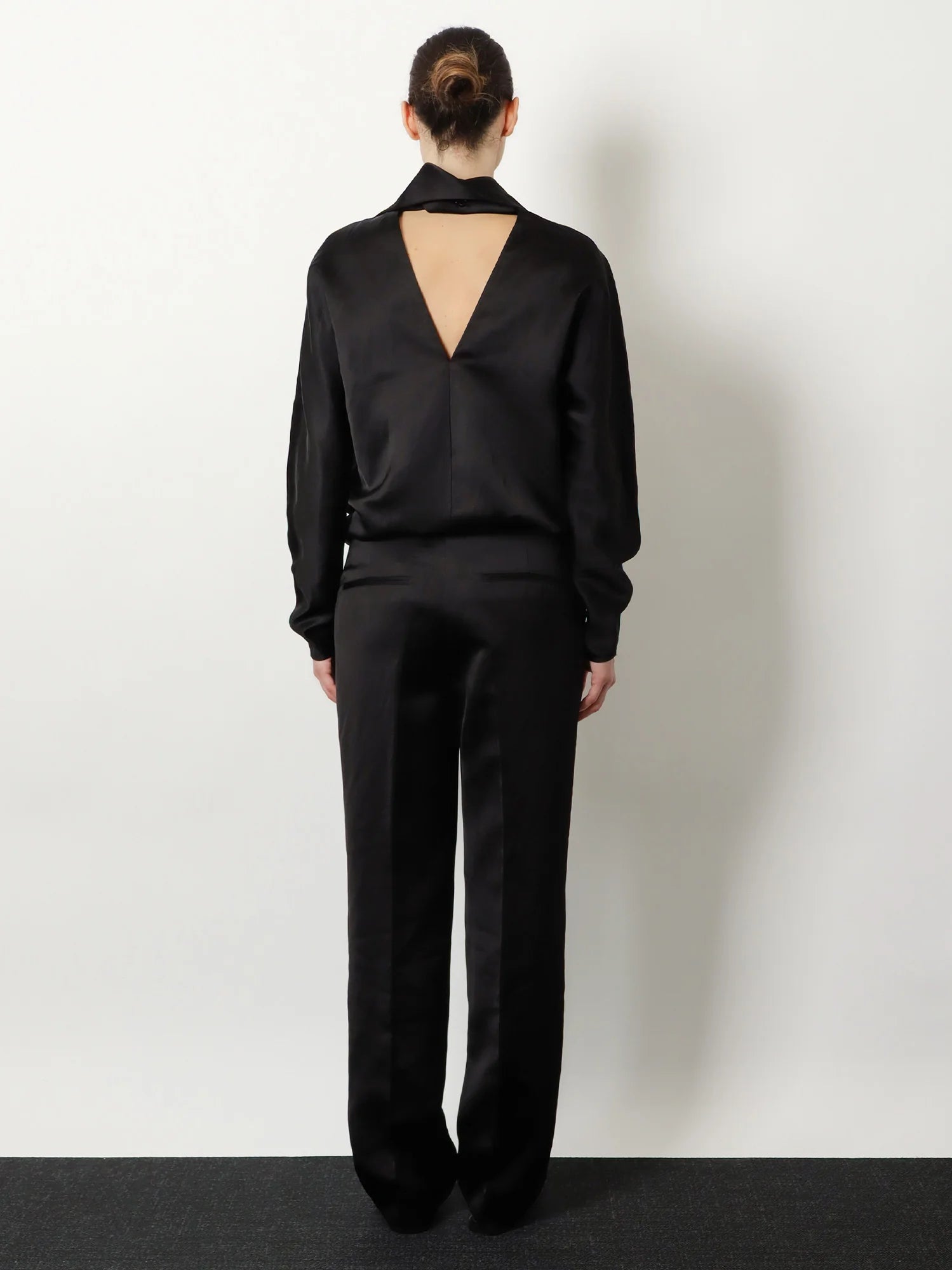 Easy Raw Edge viscose and linen trousers