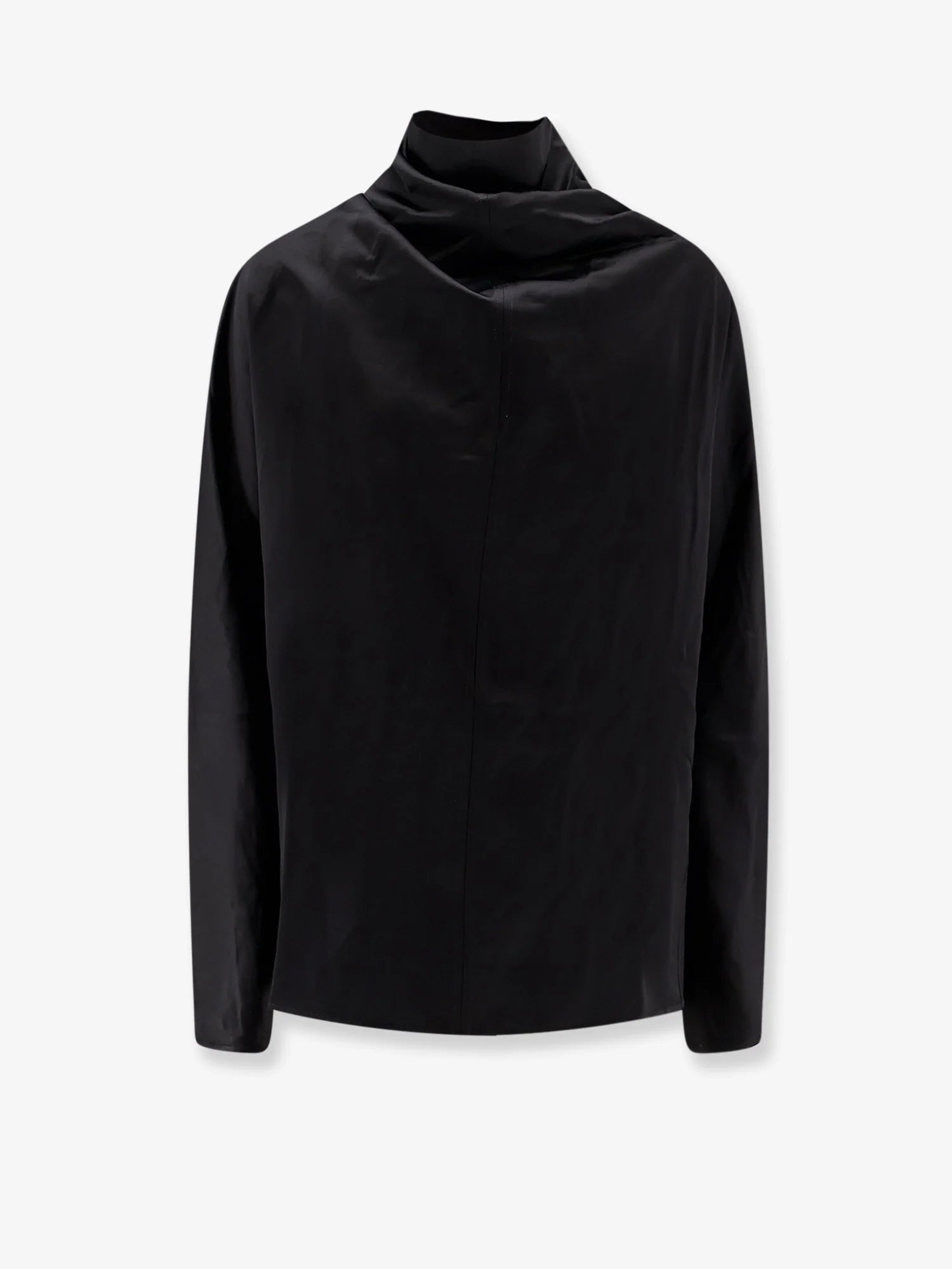Cowl Neck viscose and linen shirt