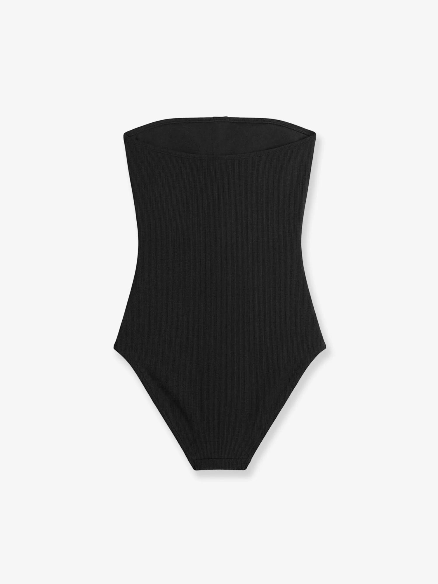 One-piece swimsuit with ribbed knit