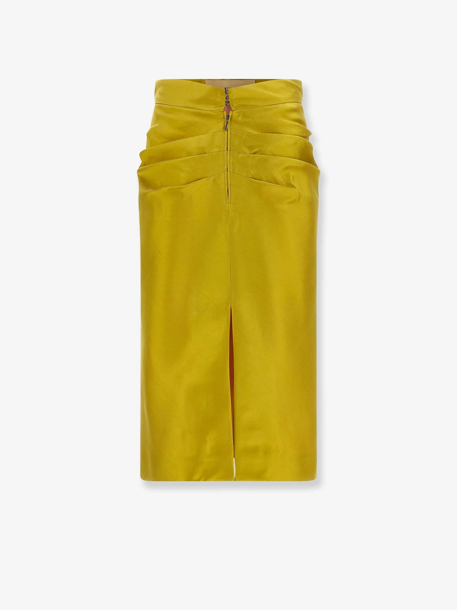 Shantung midi skirt