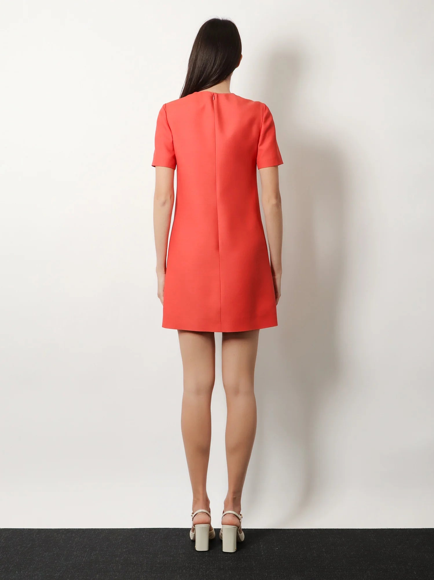 Wool and silk blend short dress