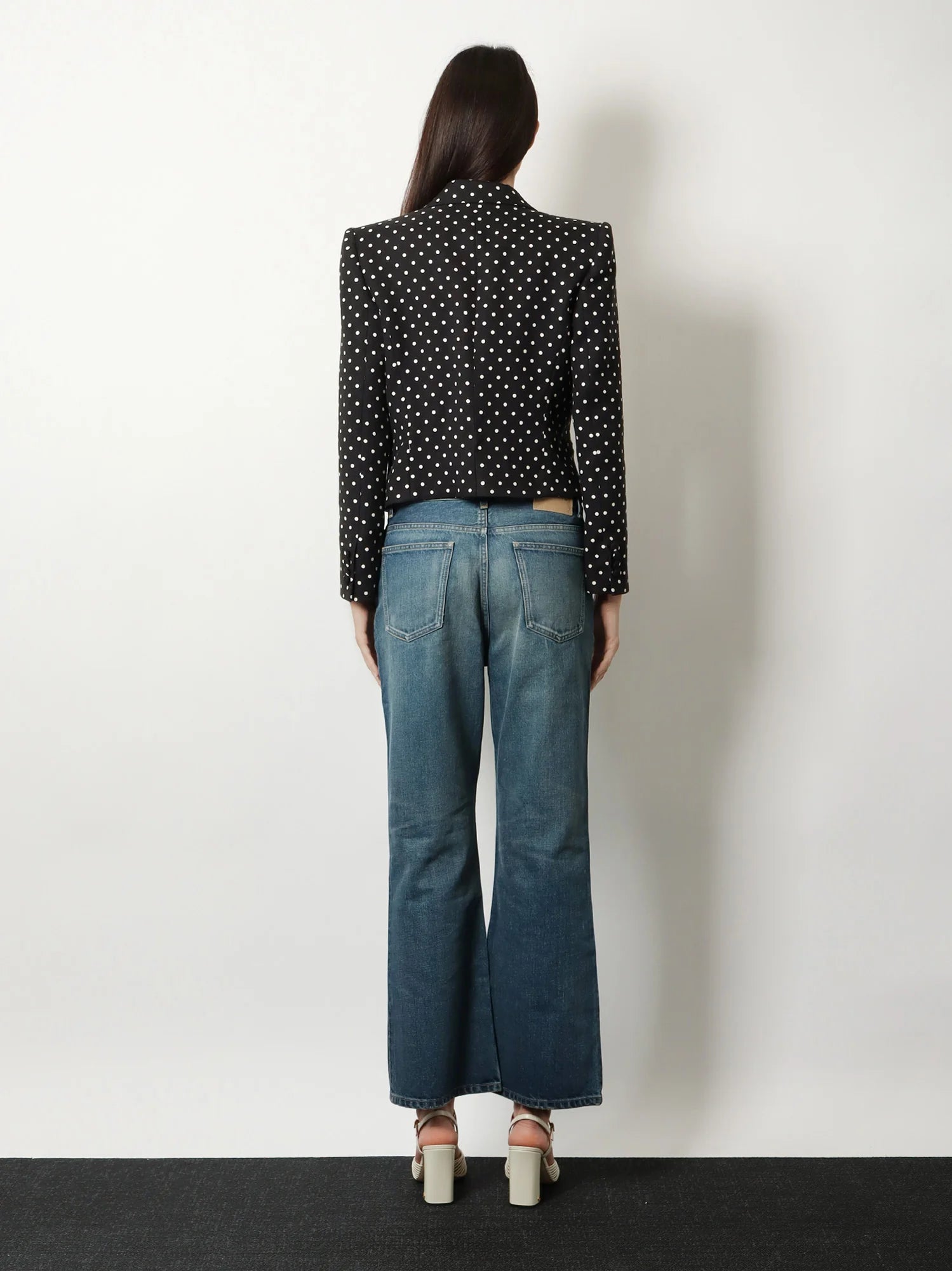 Polka-Dots viscose blazer
