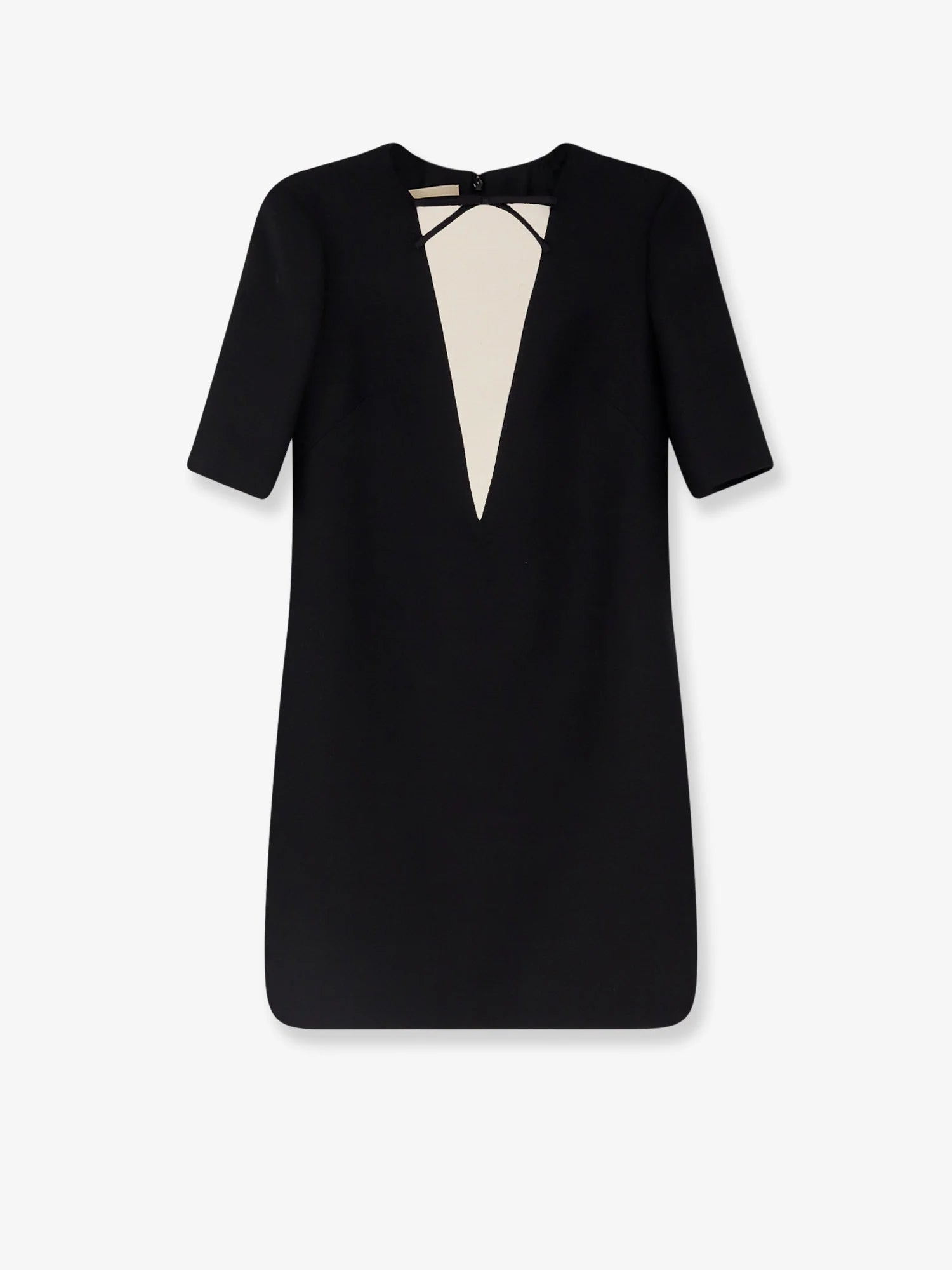 Virgin wool and silk mini dress