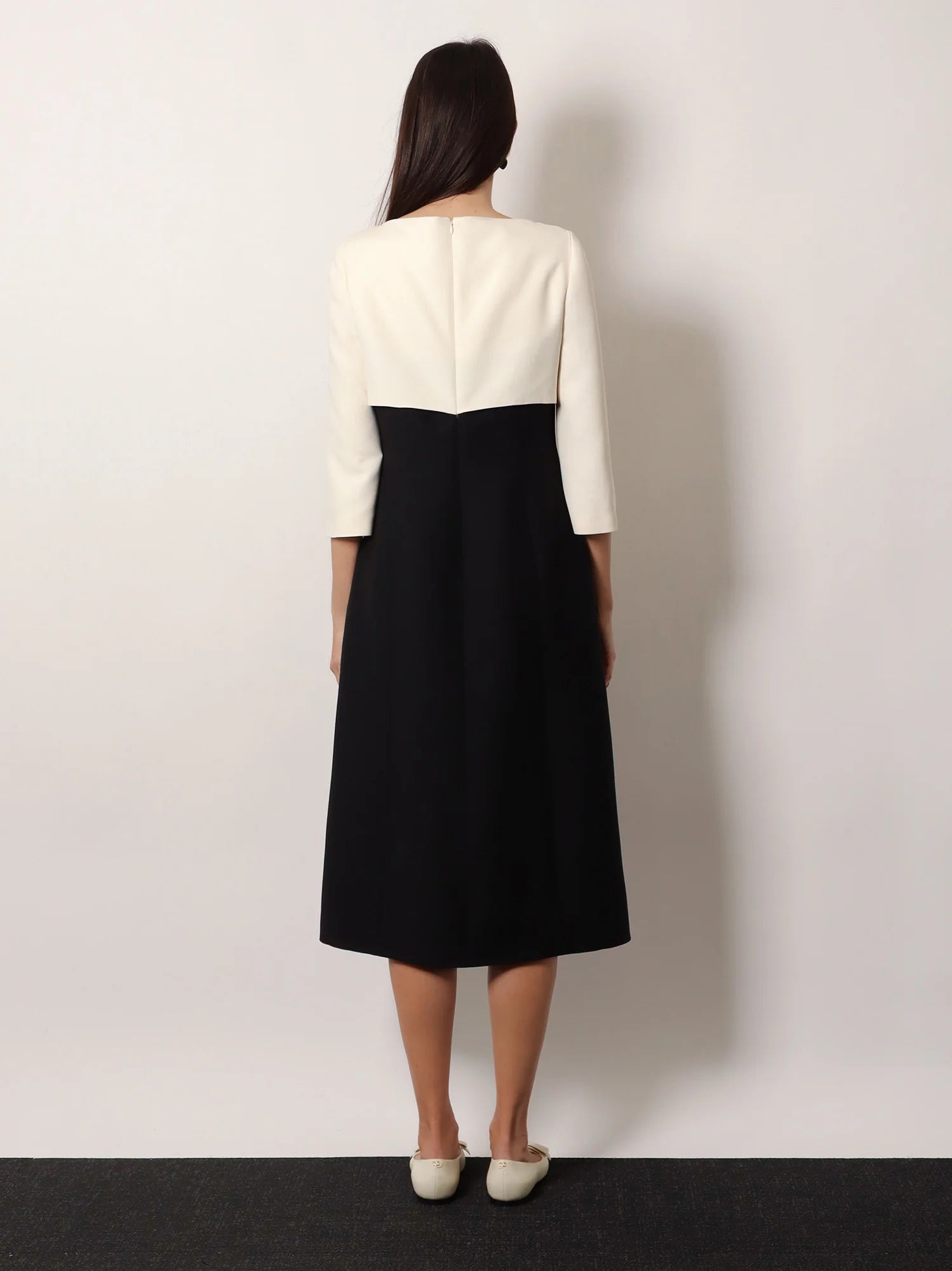 Crêpe midi dress