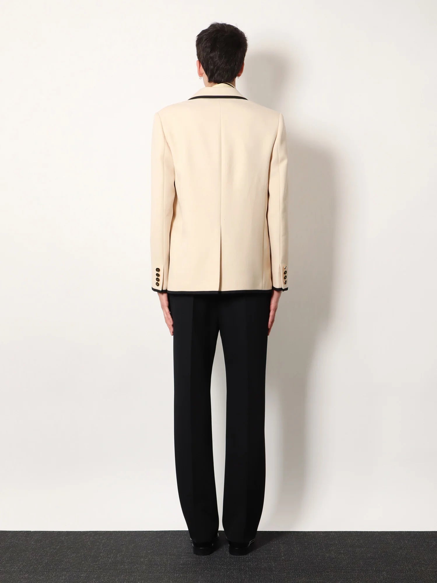Single-breasted virgin wool blazer