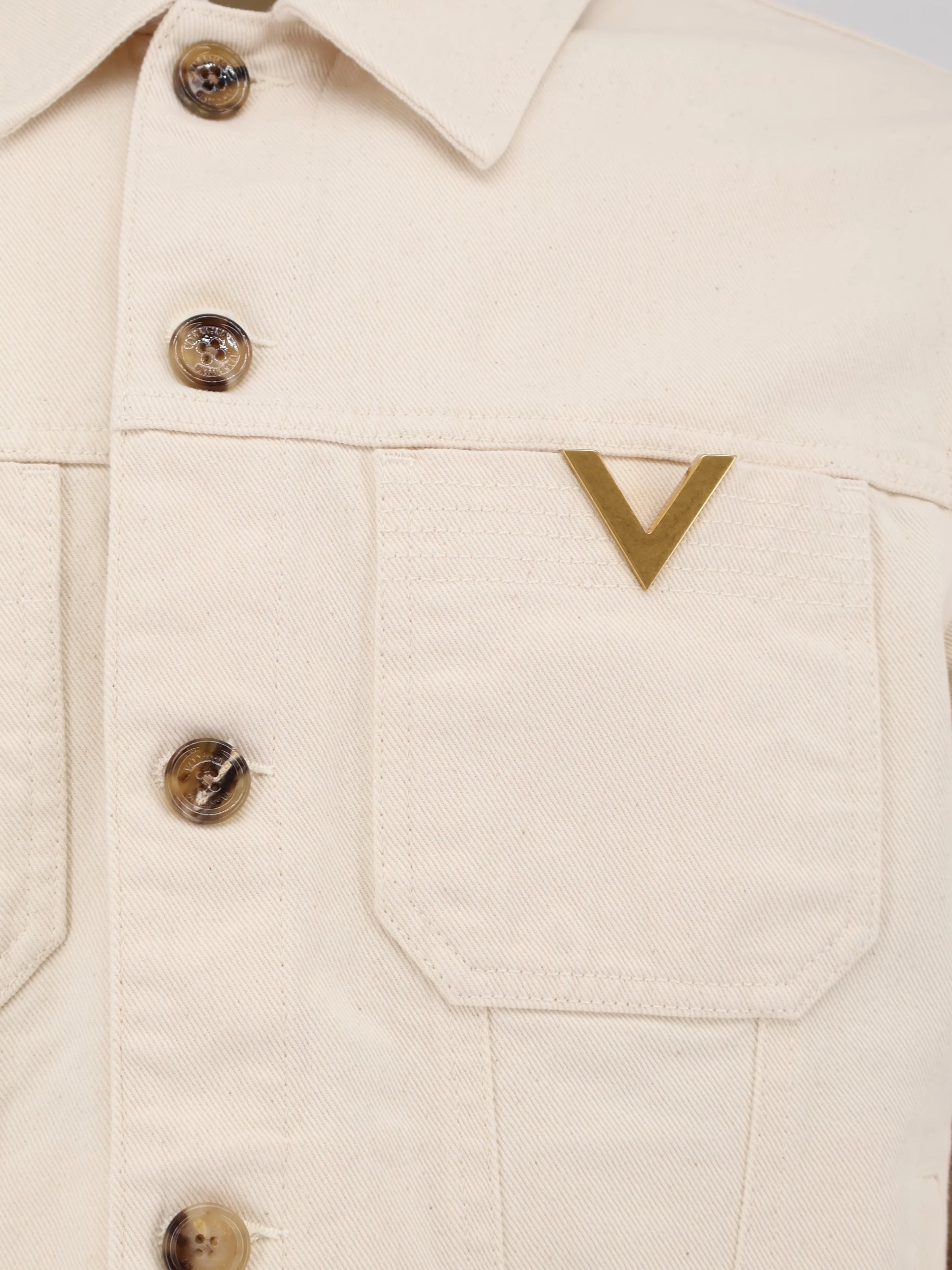 White denim jacket