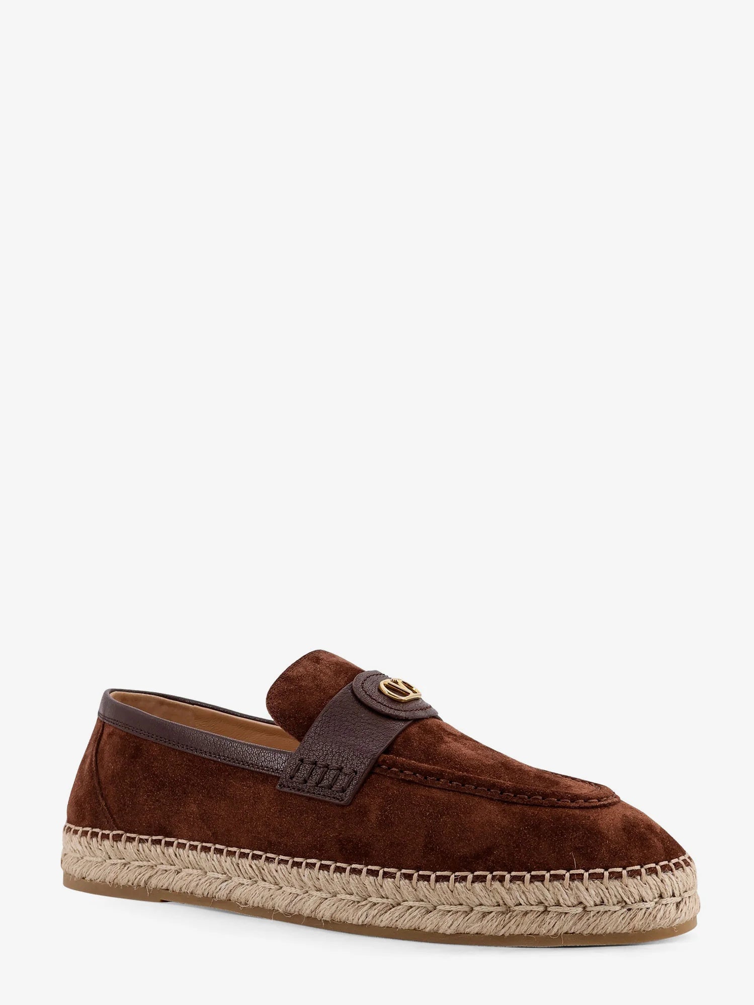 Suede espadrilles with VLogo Signature