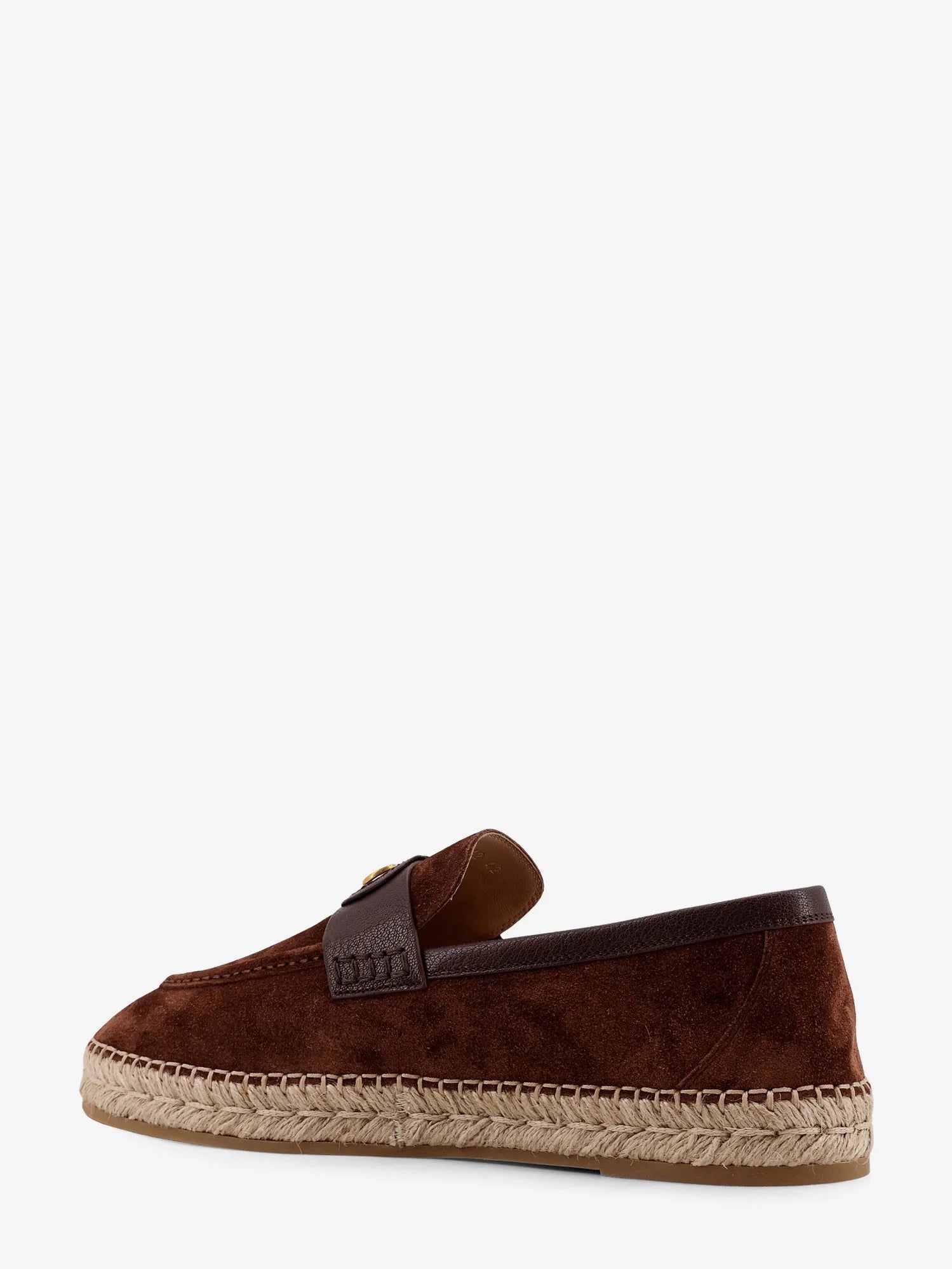 Suede espadrilles with VLogo Signature