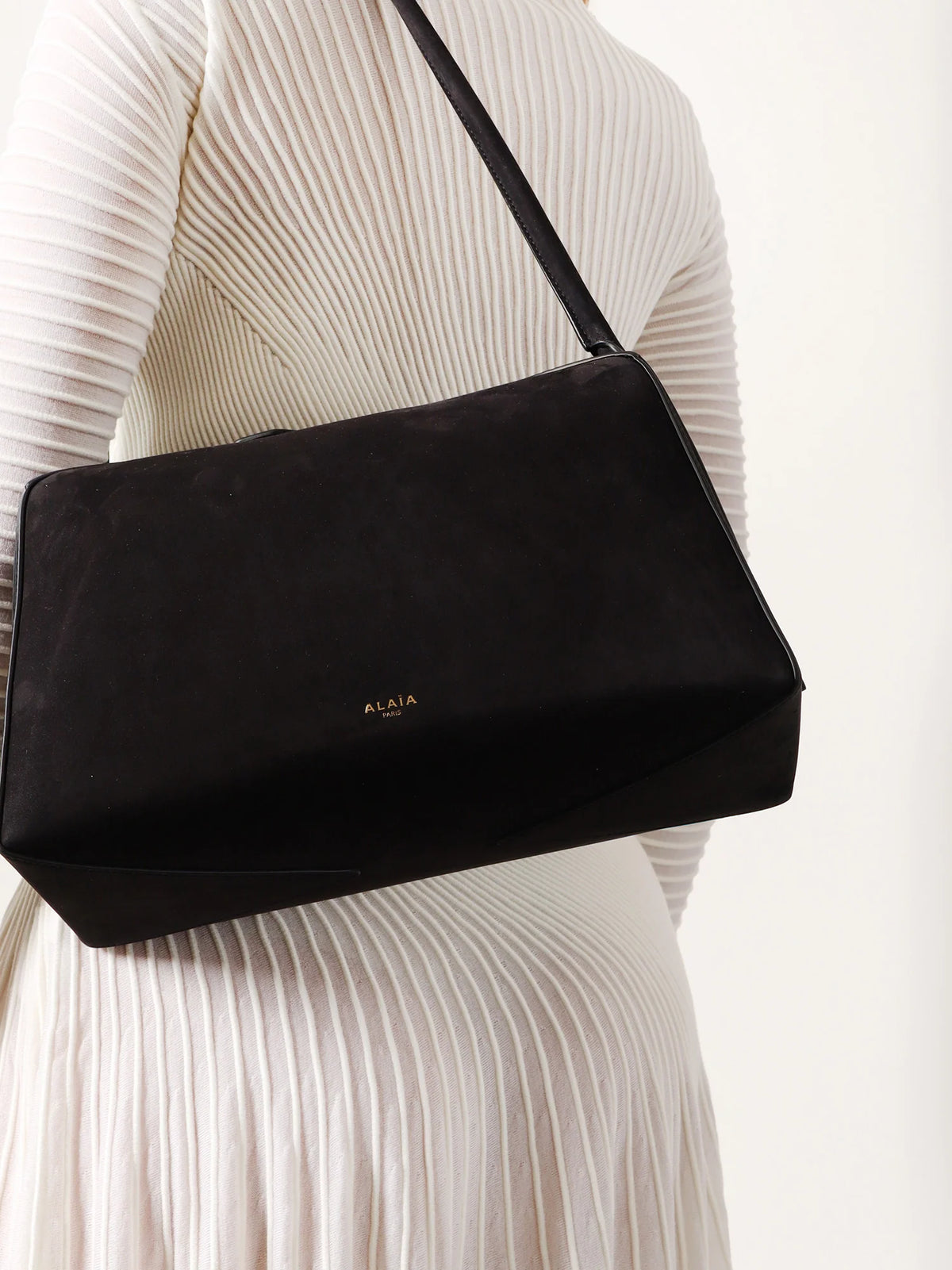 Le Bouledogue nubuck shoulder bag