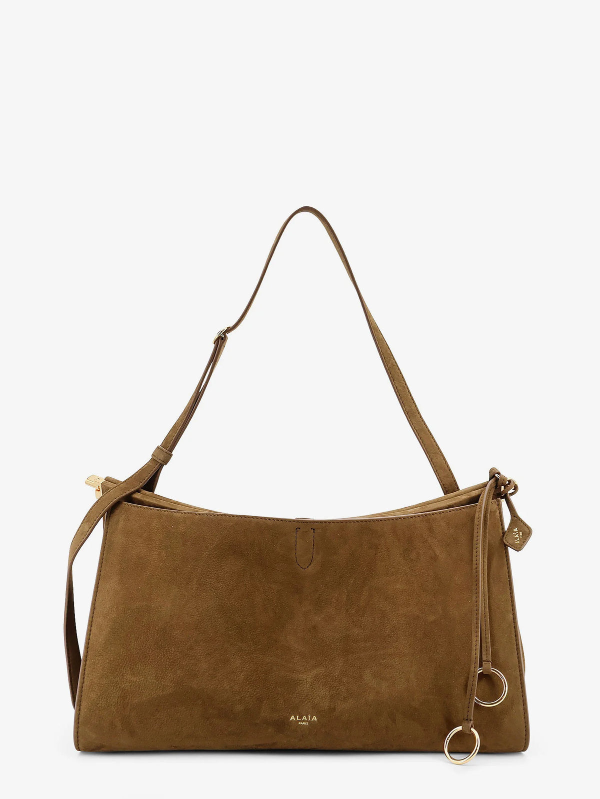 Le Click Pocket 35 nabuk shoulder bag