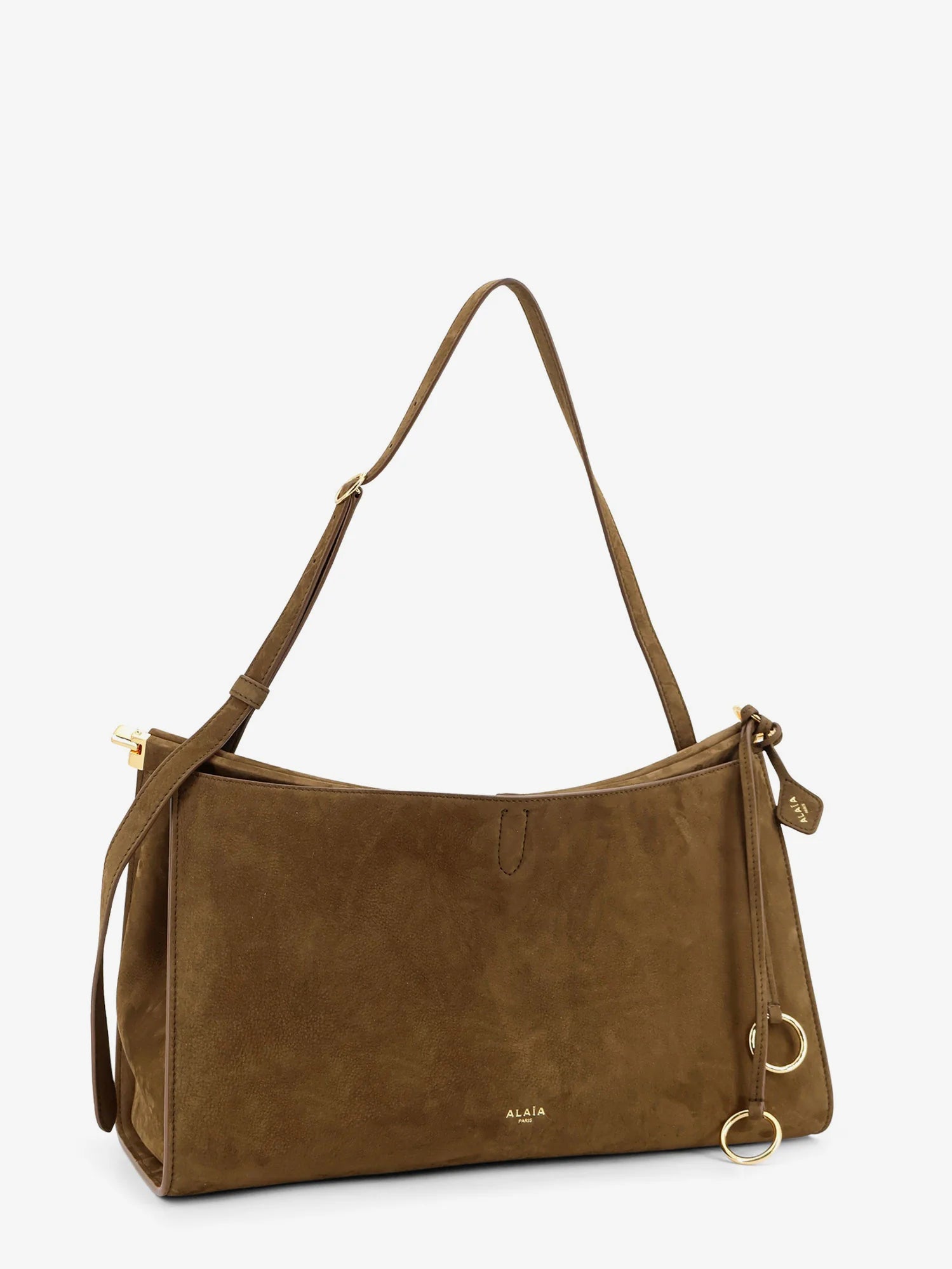 Le Click Pocket 35 nabuk shoulder bag