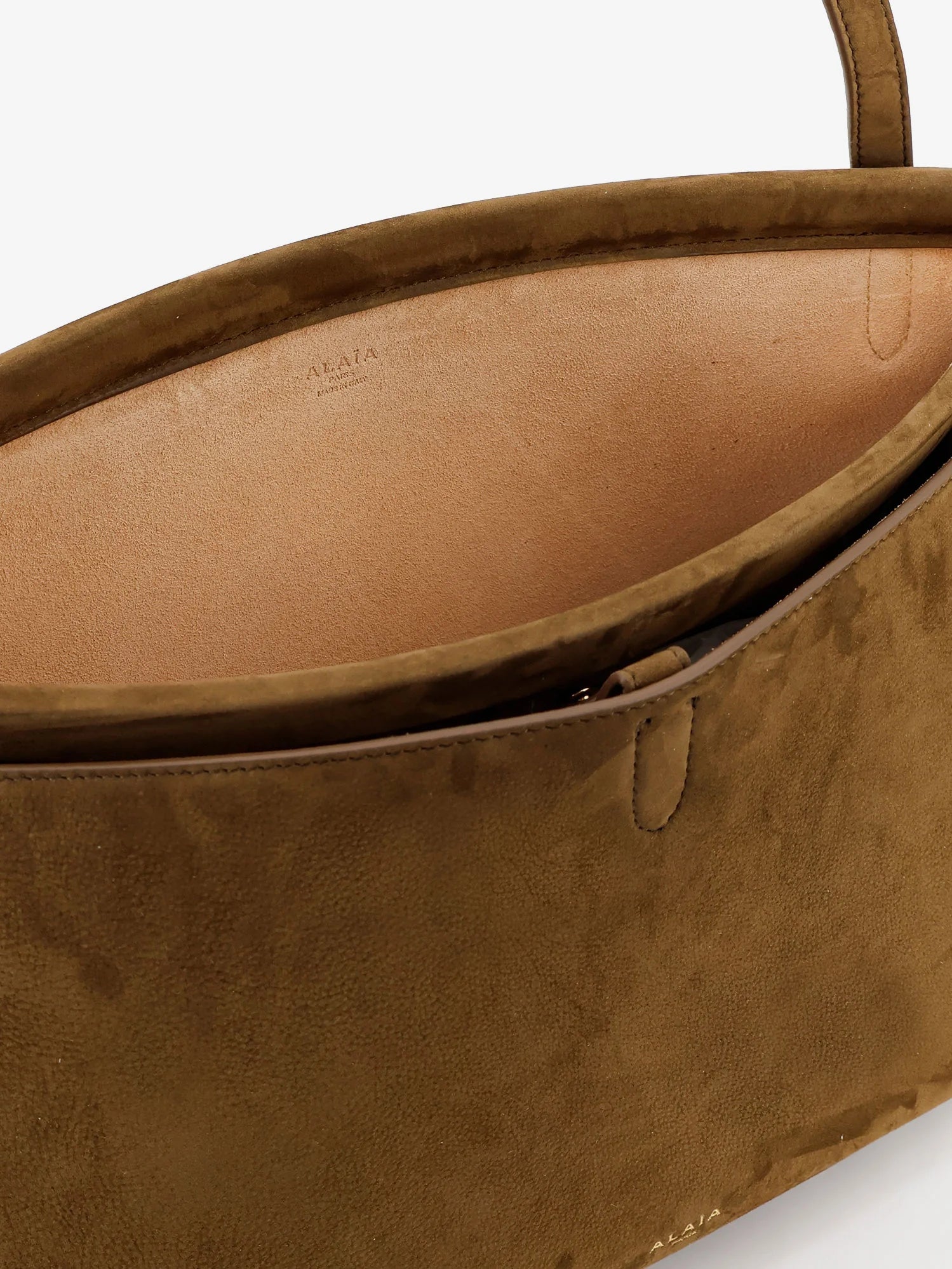 Le Click Pocket 35 nabuk shoulder bag