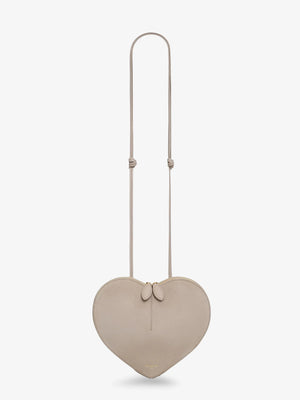 Le Coeur suede and leather crossbody bag