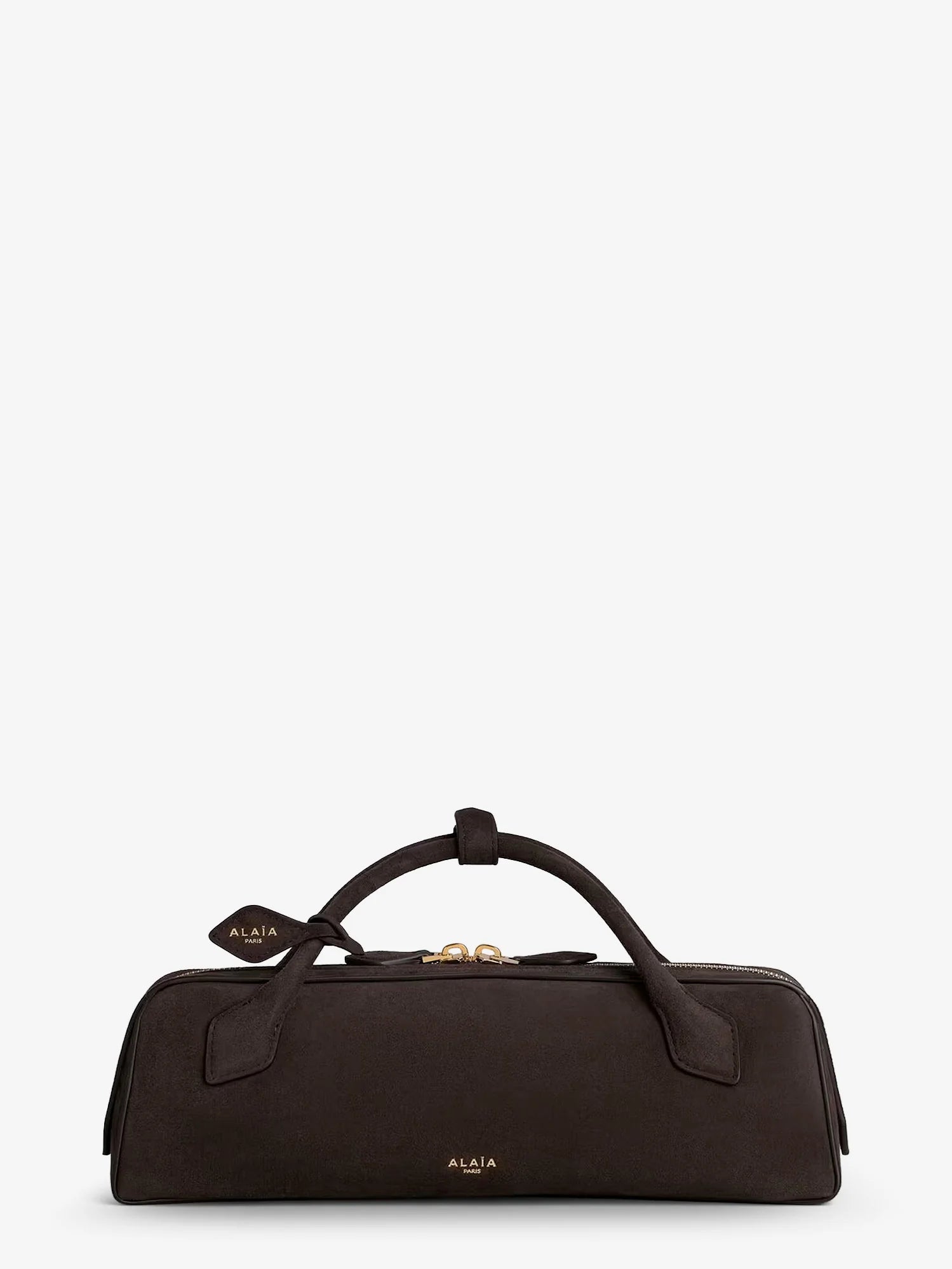 Teckel Clutch suede handbag