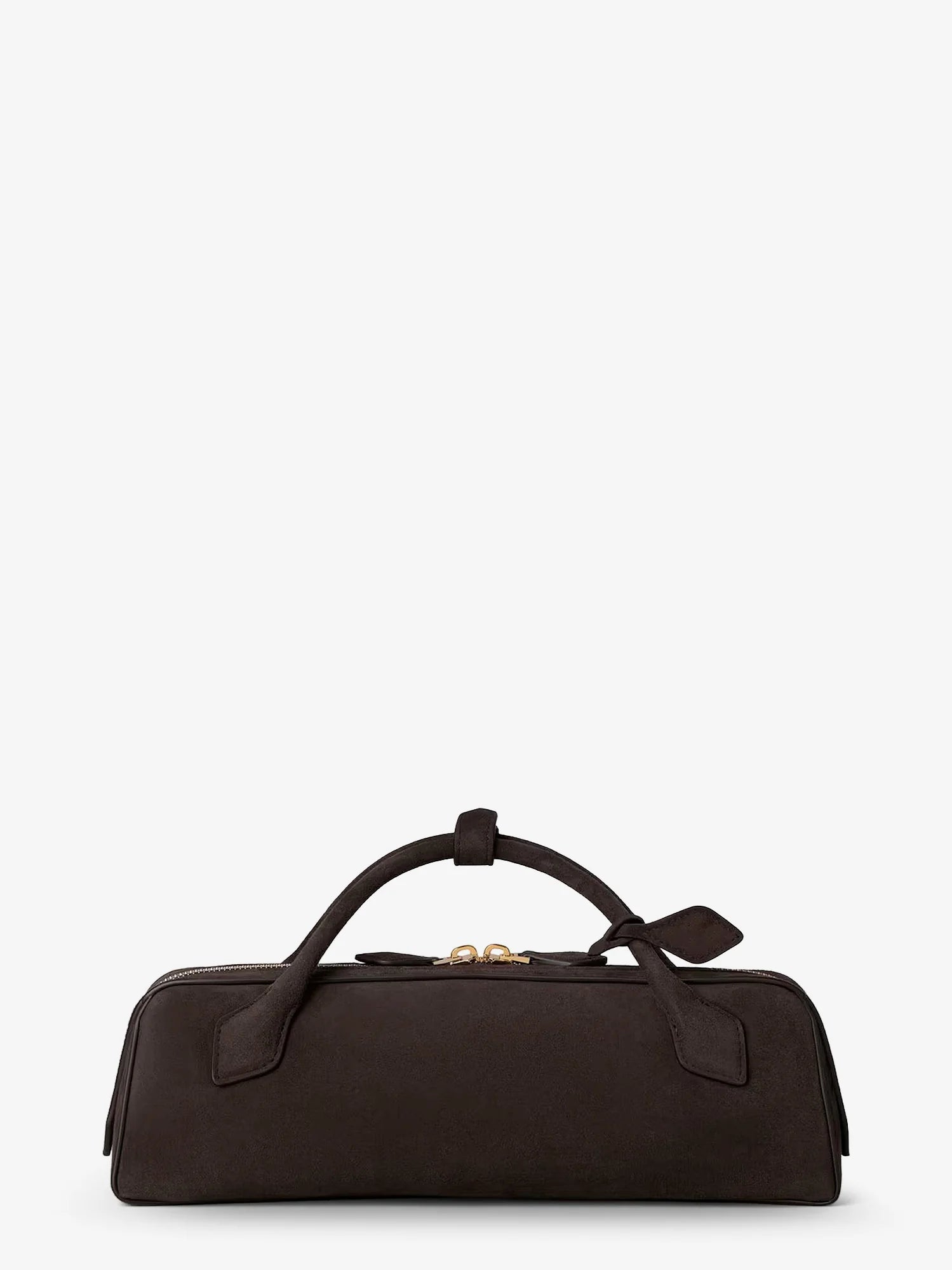 Teckel Clutch suede handbag