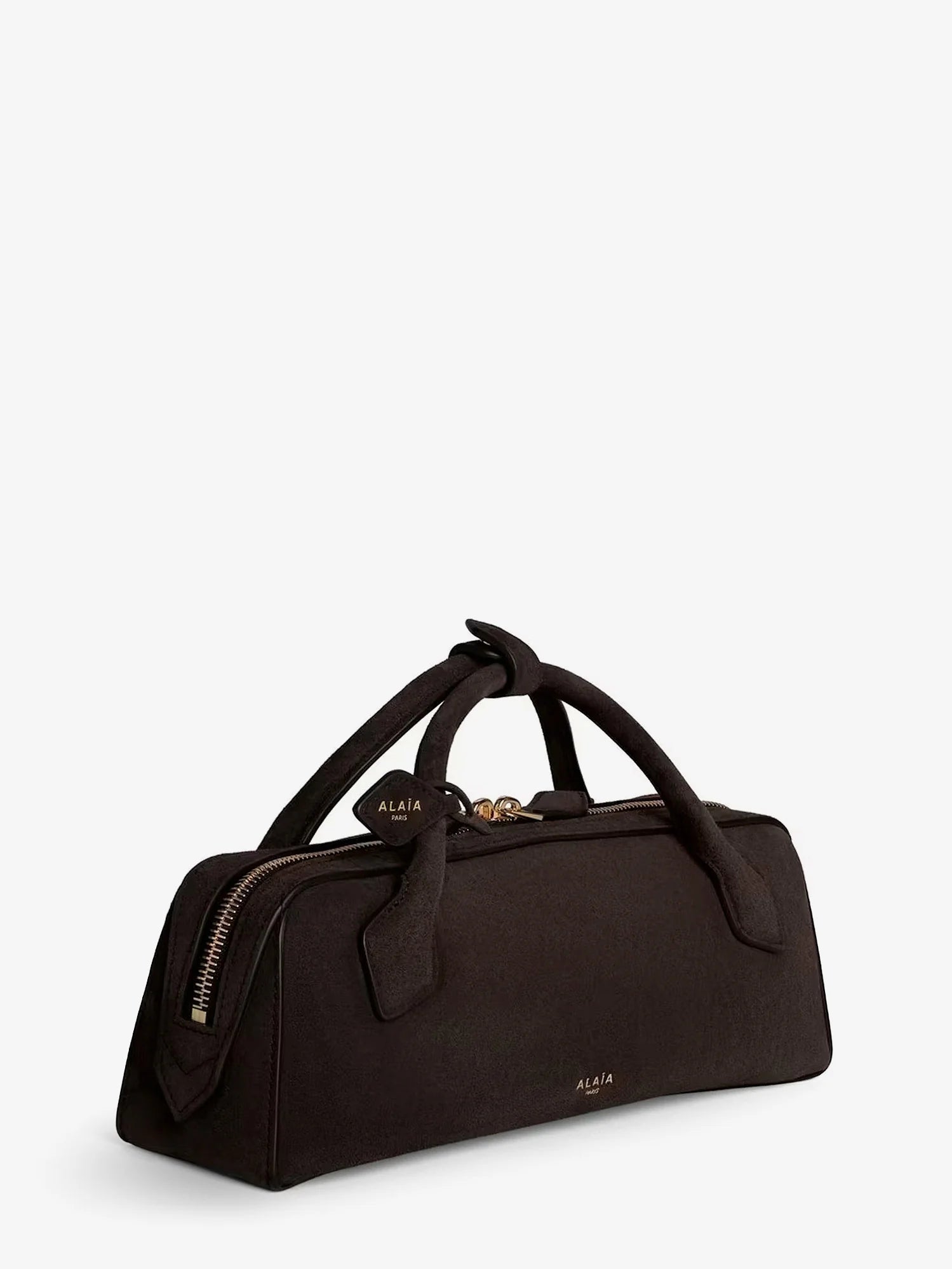 Teckel Clutch suede handbag